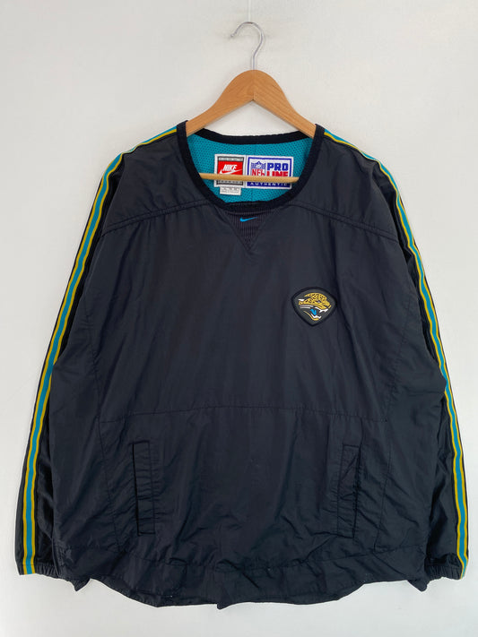 90’s NIKE x JACKSONVILLE JUGERS Size L Vintage NFL Nylon Jacket / G4321N