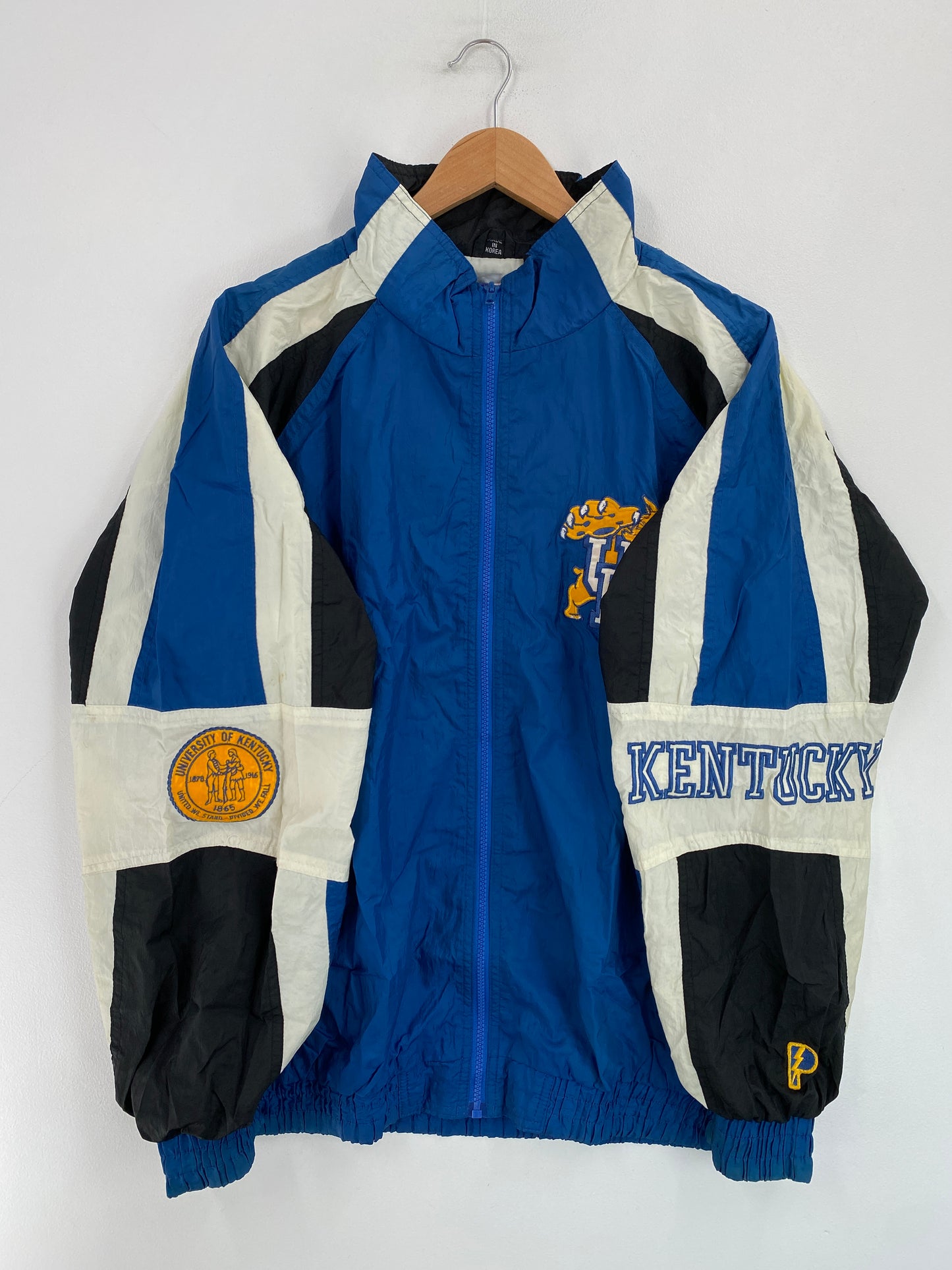 90’s PRO PLAYER x KENTUCKY WILDCATS Size L Vintage College Nylon Jacket / G4405N