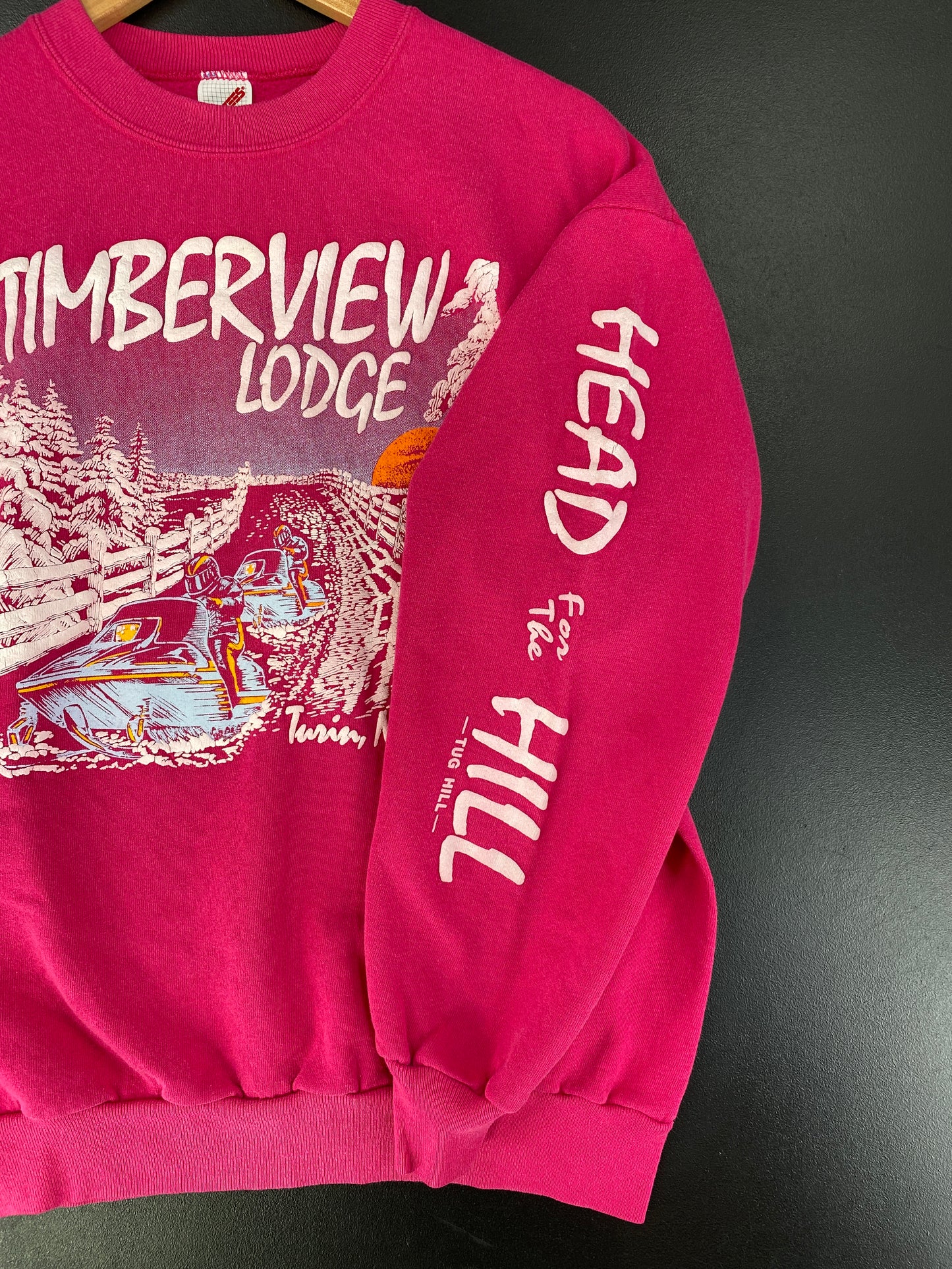 90's TIMBERVIEW LODGE Made in USA Size L Vintage Sweat-shirt / G427S