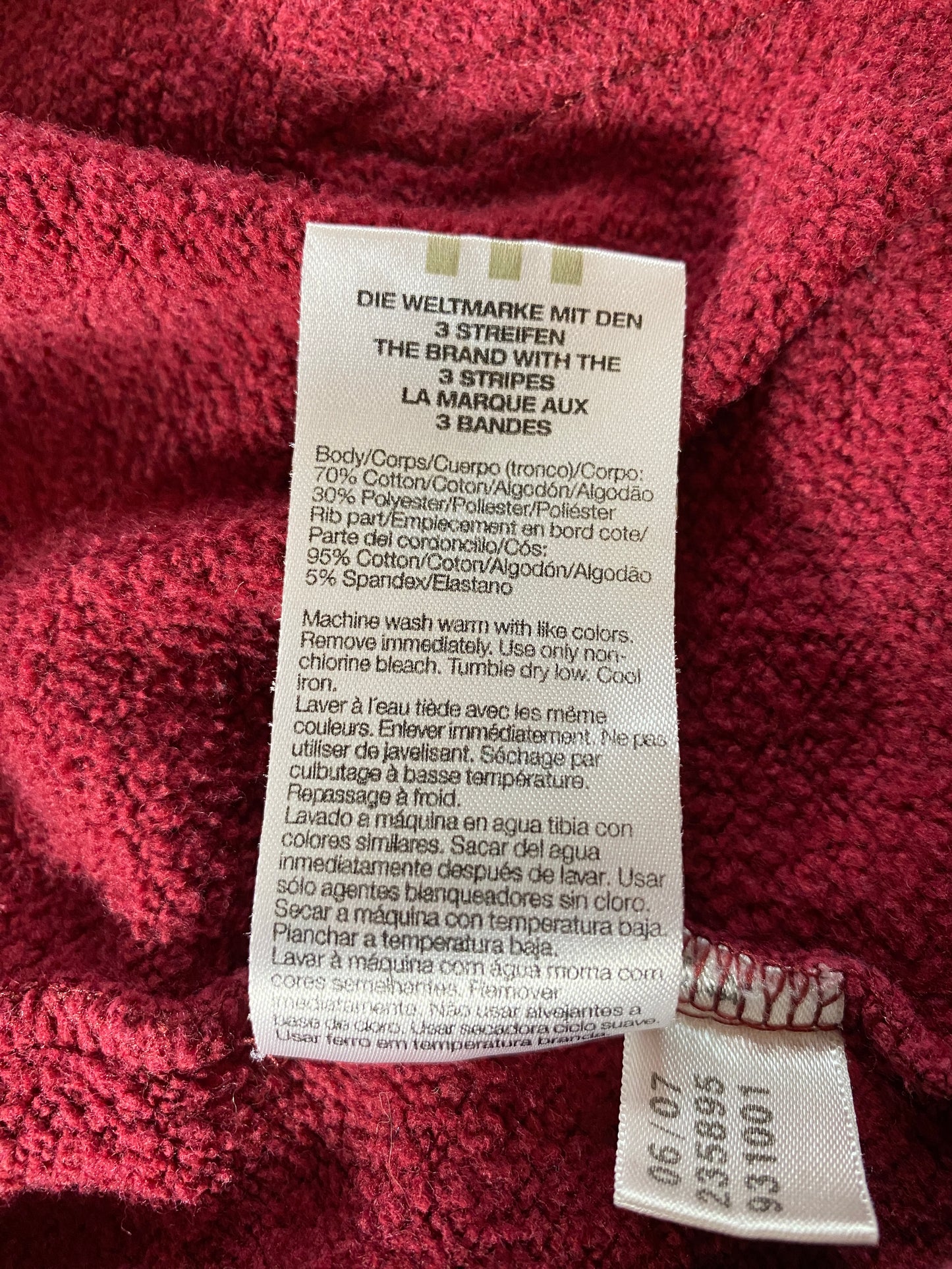 00’ ADIDAS Size XXL Sweat-shirt / F3570S