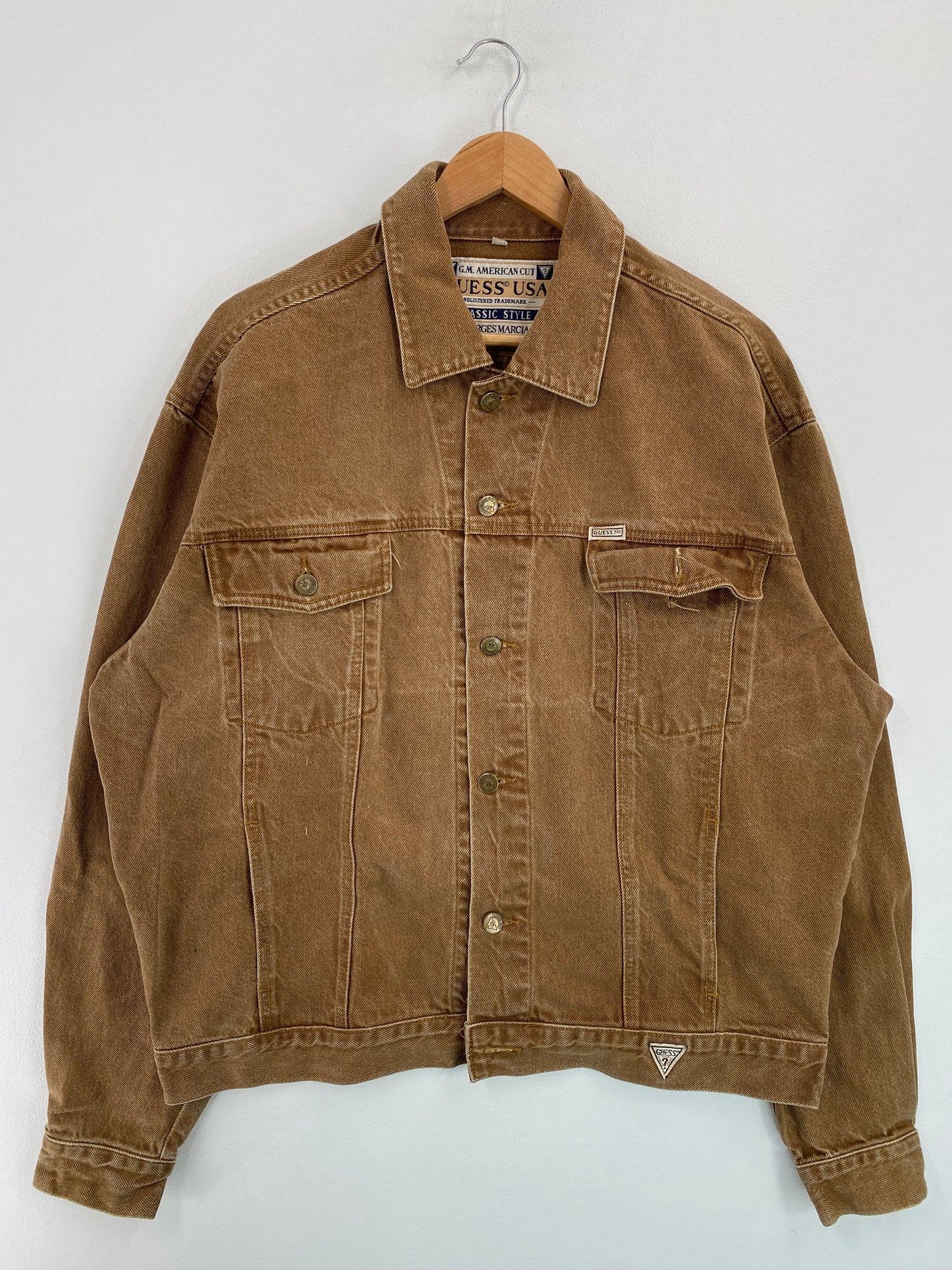 90's GUESS USA Made in USA Size XL Vintage Denim Jacket / G4444J