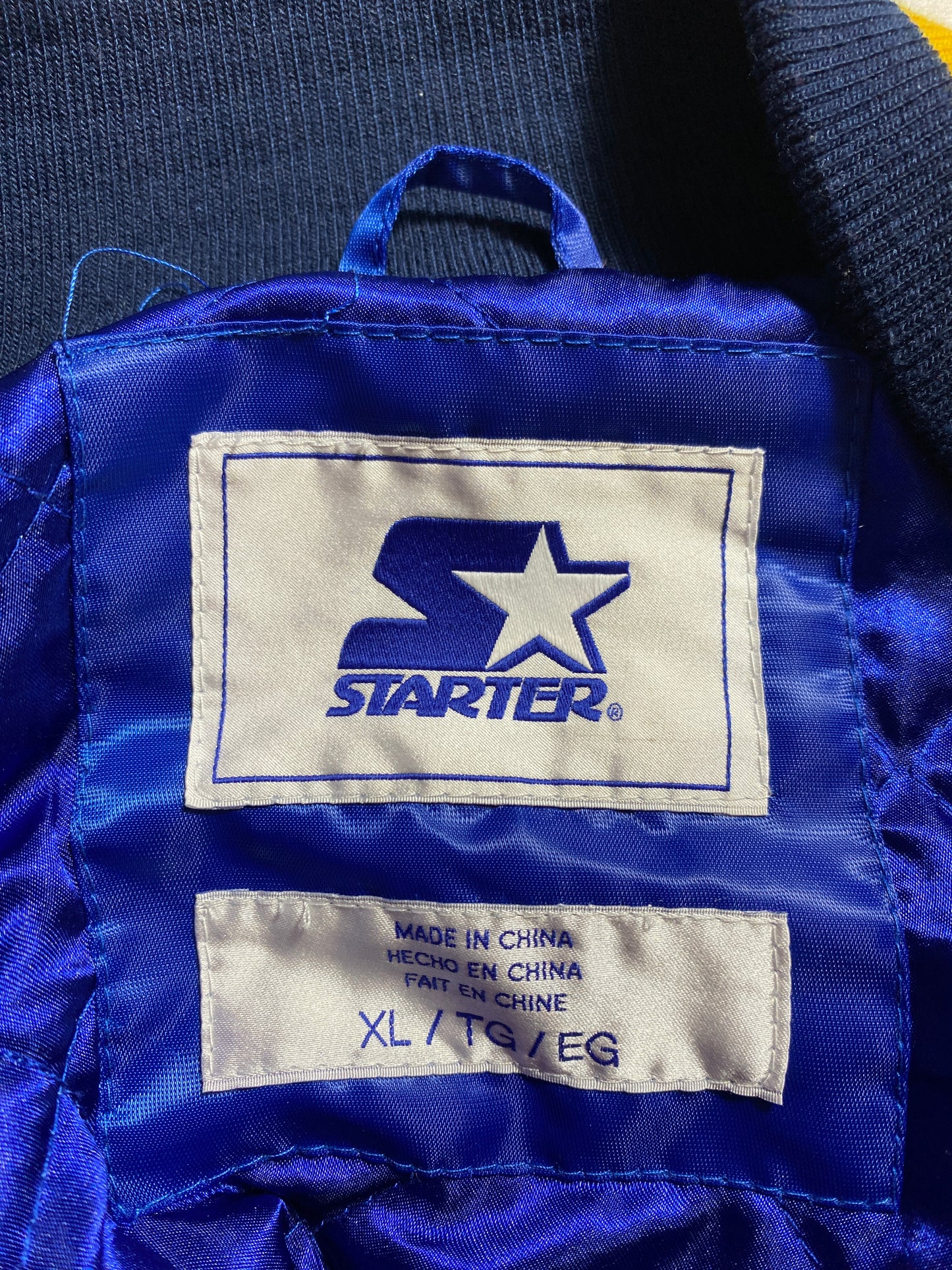 90’s ST LOUIS BLUES Size XL Vintage Nylon NHL Jacket / F3929N