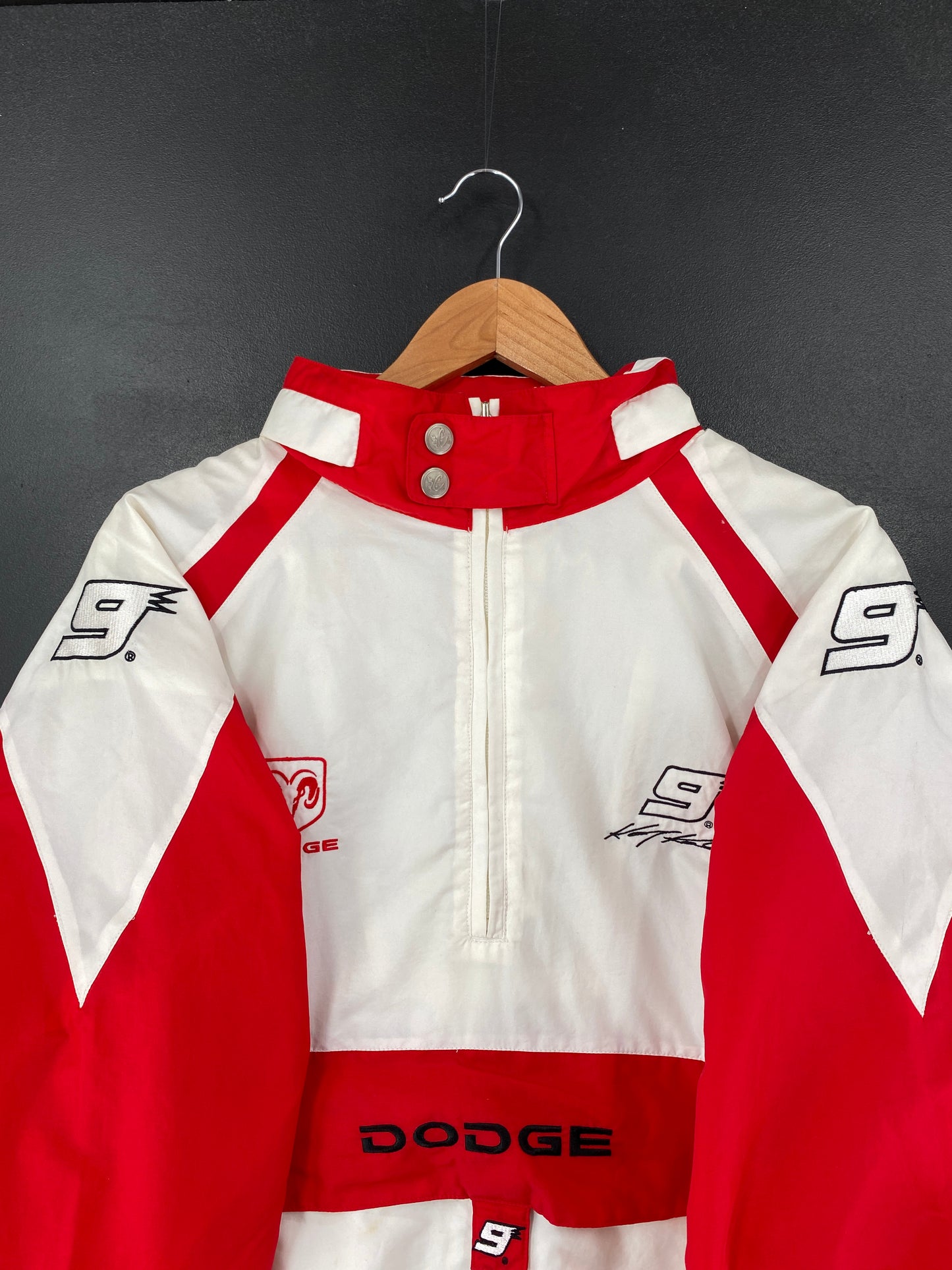 Vintage DODGE Size XL Nylon Racing Jacket / F9754N