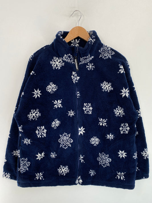 Vintage BLACK MOUNTAIN Size M Zip Up Fleece Jacket / G4467F