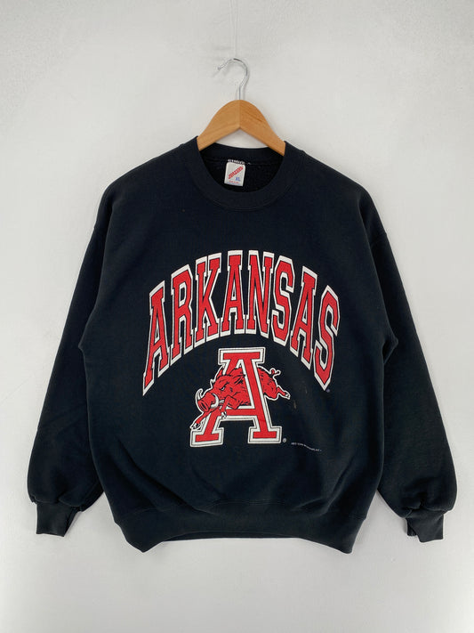 Early 90’s ARKANSAS Made in USA Size XL Vintage College Sweat-shirt / F3814S