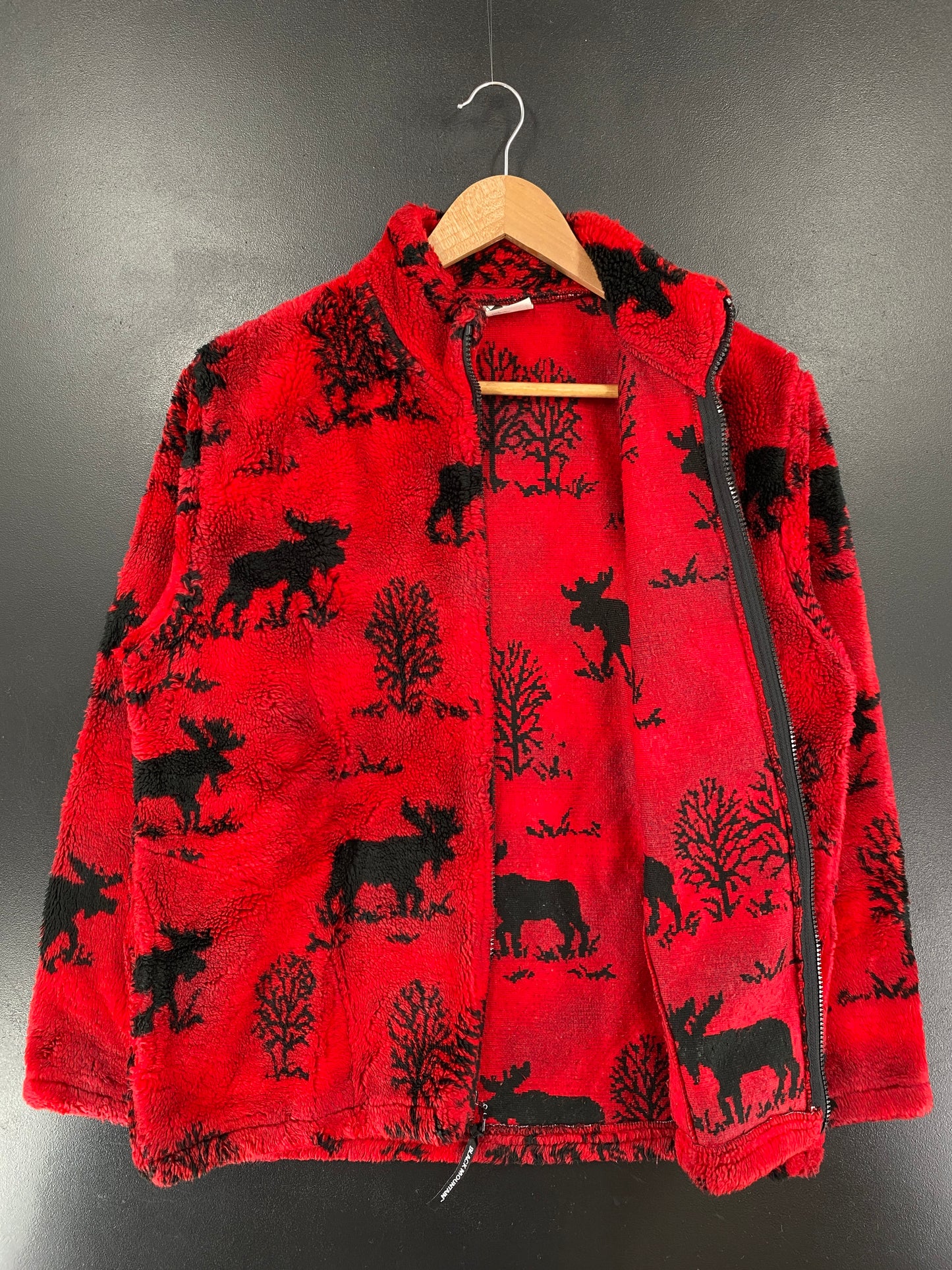 90's BLACK MOUNTAIN Made in USA Size M Fleece Jacket / G4465F