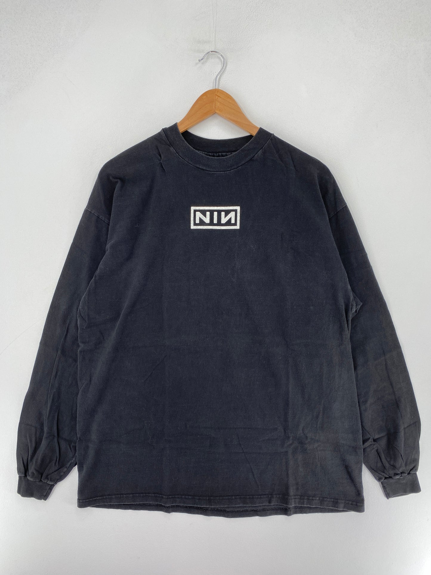 90’s NINE INCH NAILS Size XL Music Band Long Sleeve T-Shirt / F3982T