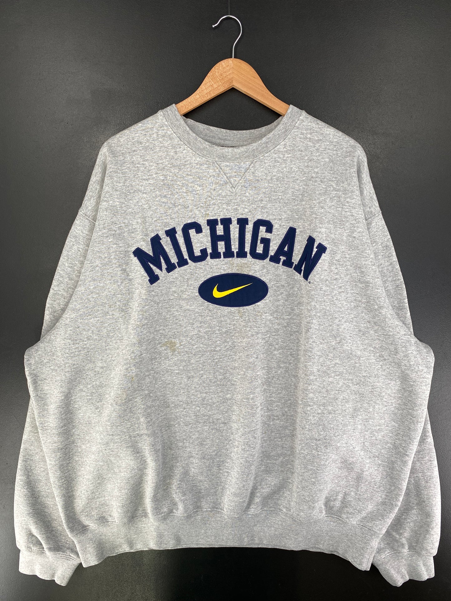 00’ NIKE x UNIVERSITY OF MICHIGAN Size XXL Vintage College Sweat-Shirt / G7080S