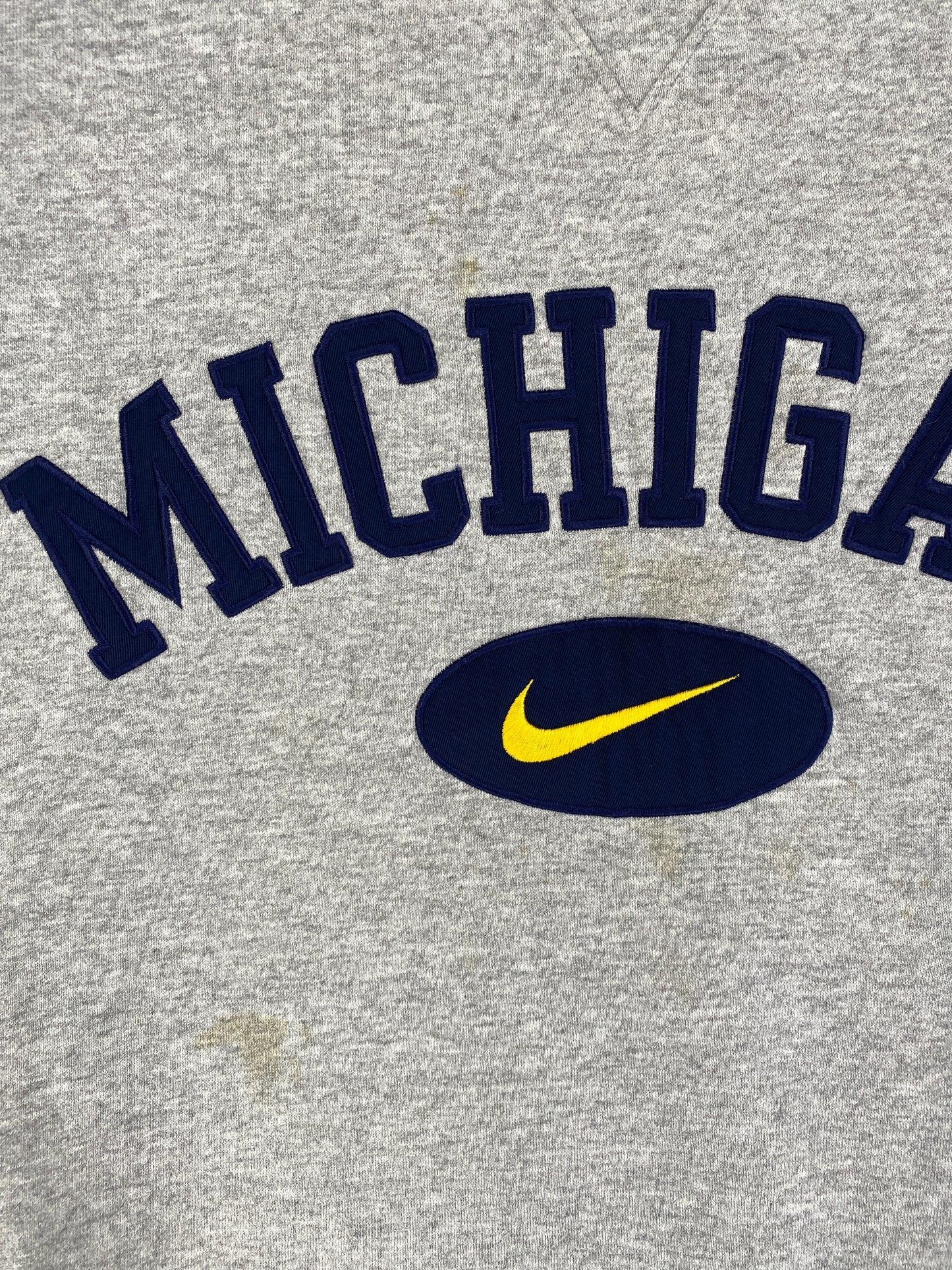 00’ NIKE x UNIVERSITY OF MICHIGAN Size XXL Vintage College Sweat-Shirt / G7080S
