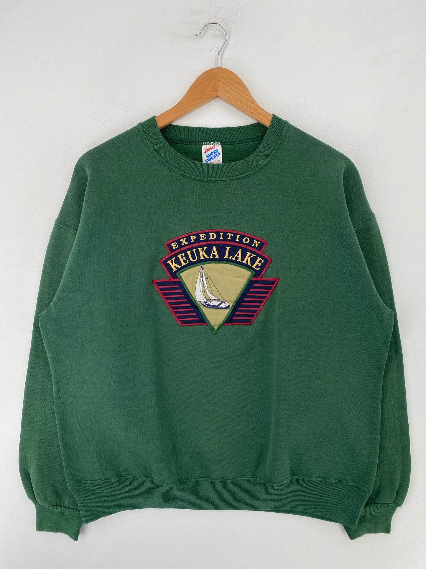90's KEUKA LAKE Made in USA Size L Vintage Sweat-Shirts / G5926S