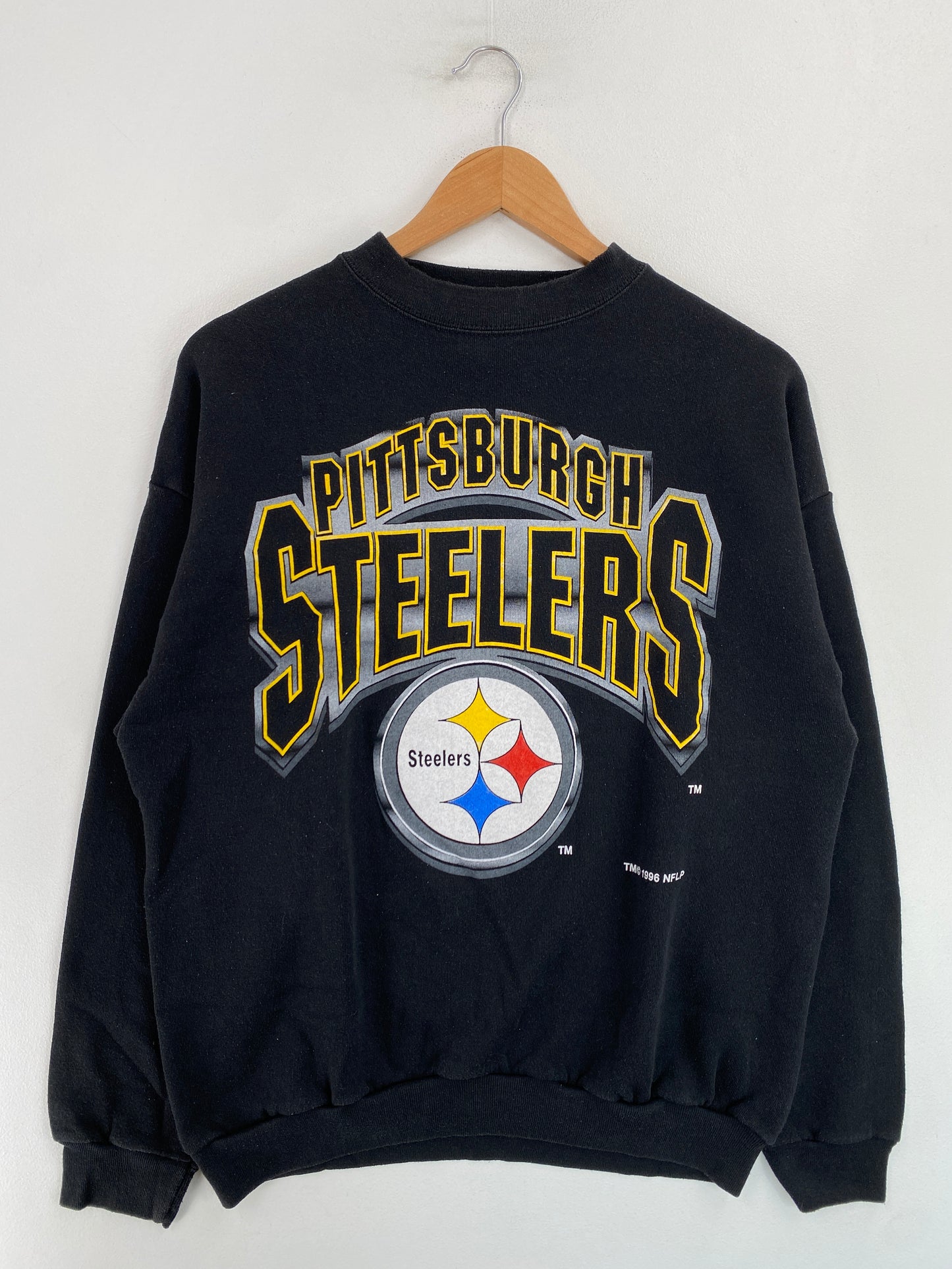 1996 PITTSBURGH STEELERS Size L Vintage NFL Sweat-shirt / G4525S