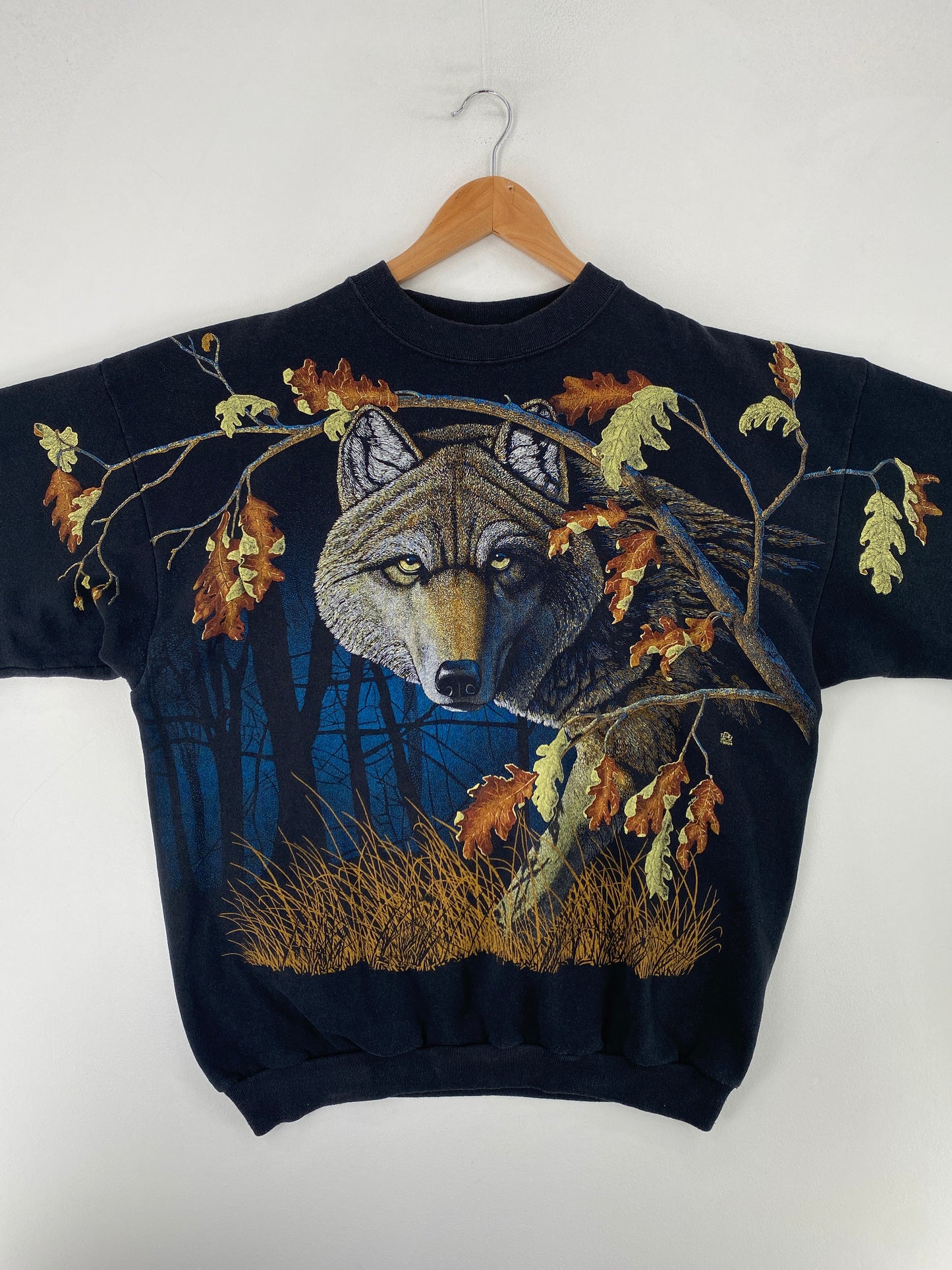 1994 WOLF Made in USA Size XL Vintage Animal Sweat-Shirt / F9950S