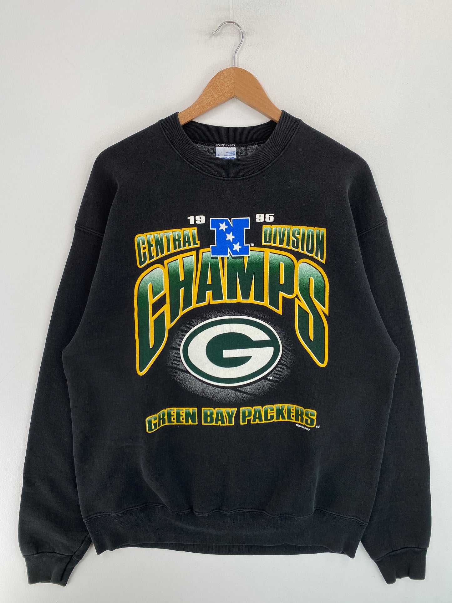 1995 GREEN BAY PACKERS Made in USA Size XL Vintage NFL Sweat - Shirt / G4527S