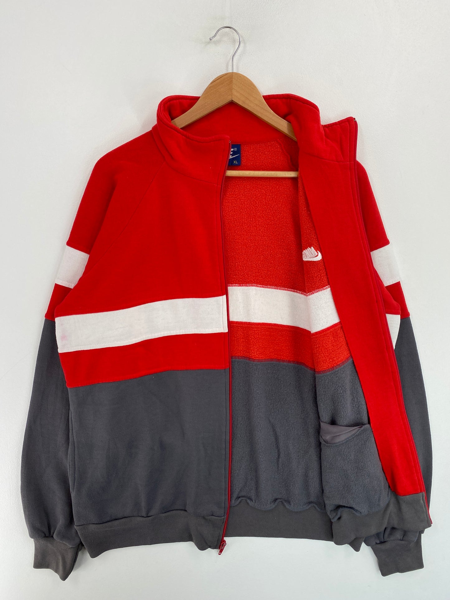 90's NIKE Size XL Vintage Zip-up Sweat-shirt / G4532S