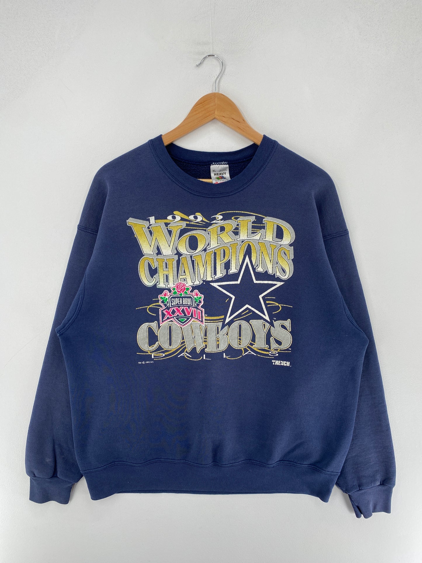 1992 SUPER BOWL DALLAS COWBOYS Size XL NFL Sweat-Shirt / F4014S