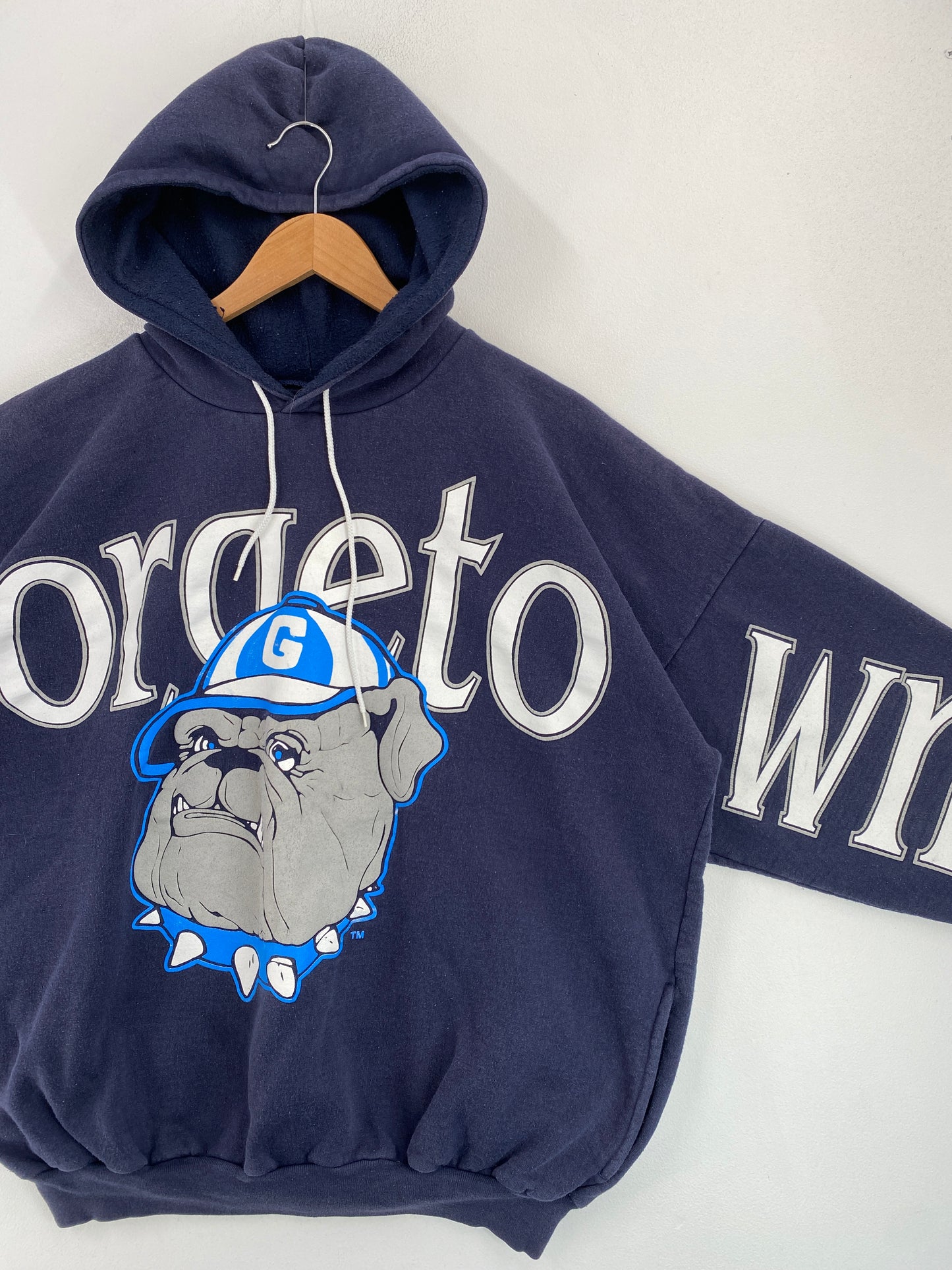 Vintage GEORGETOWN HOYAS Size Approx.L College Sweat-Shirt / G4570S