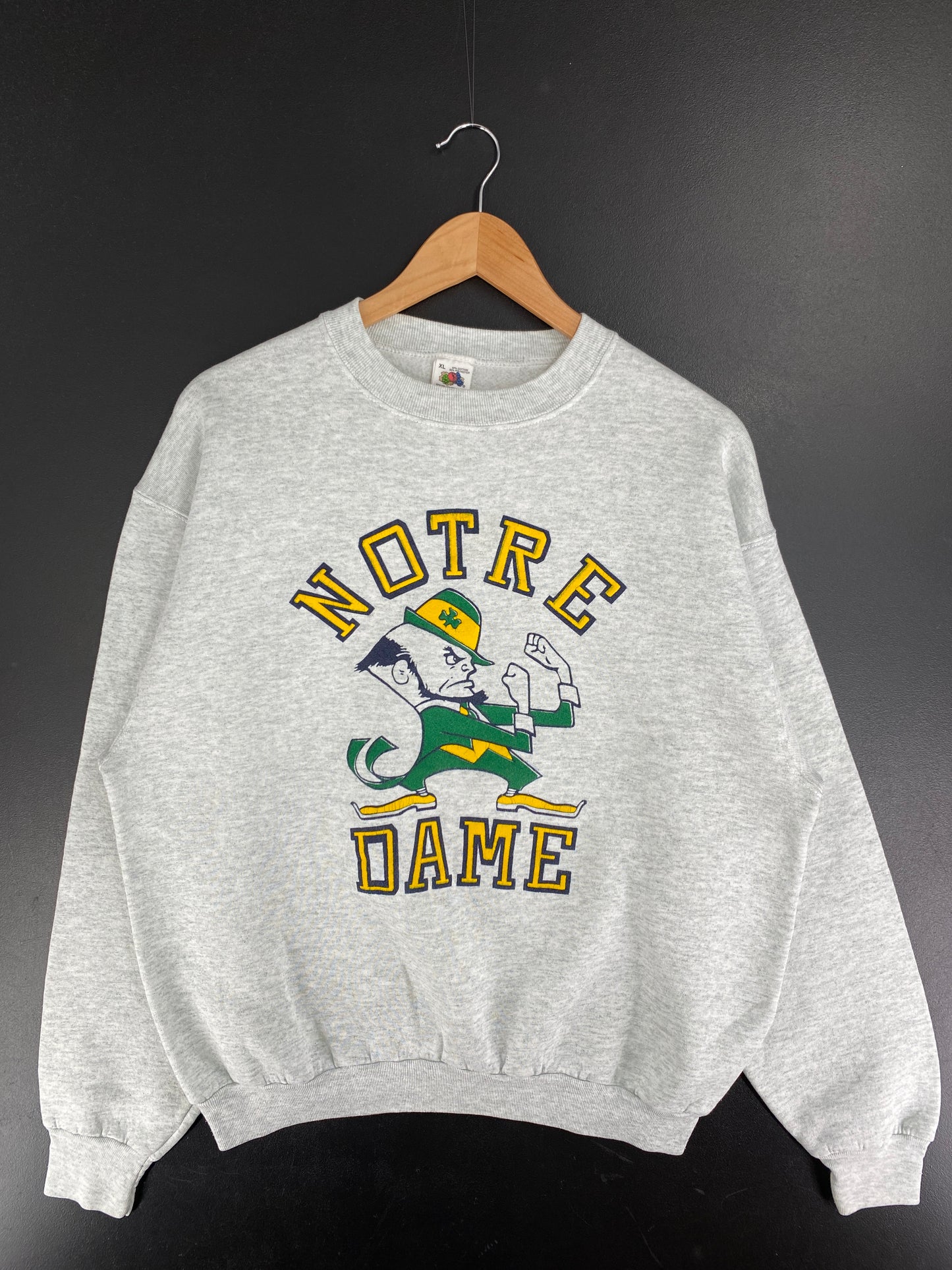 90’s NOTRE DAME Made in USA Size XL Vintage College Sweat-shirt / F4055S