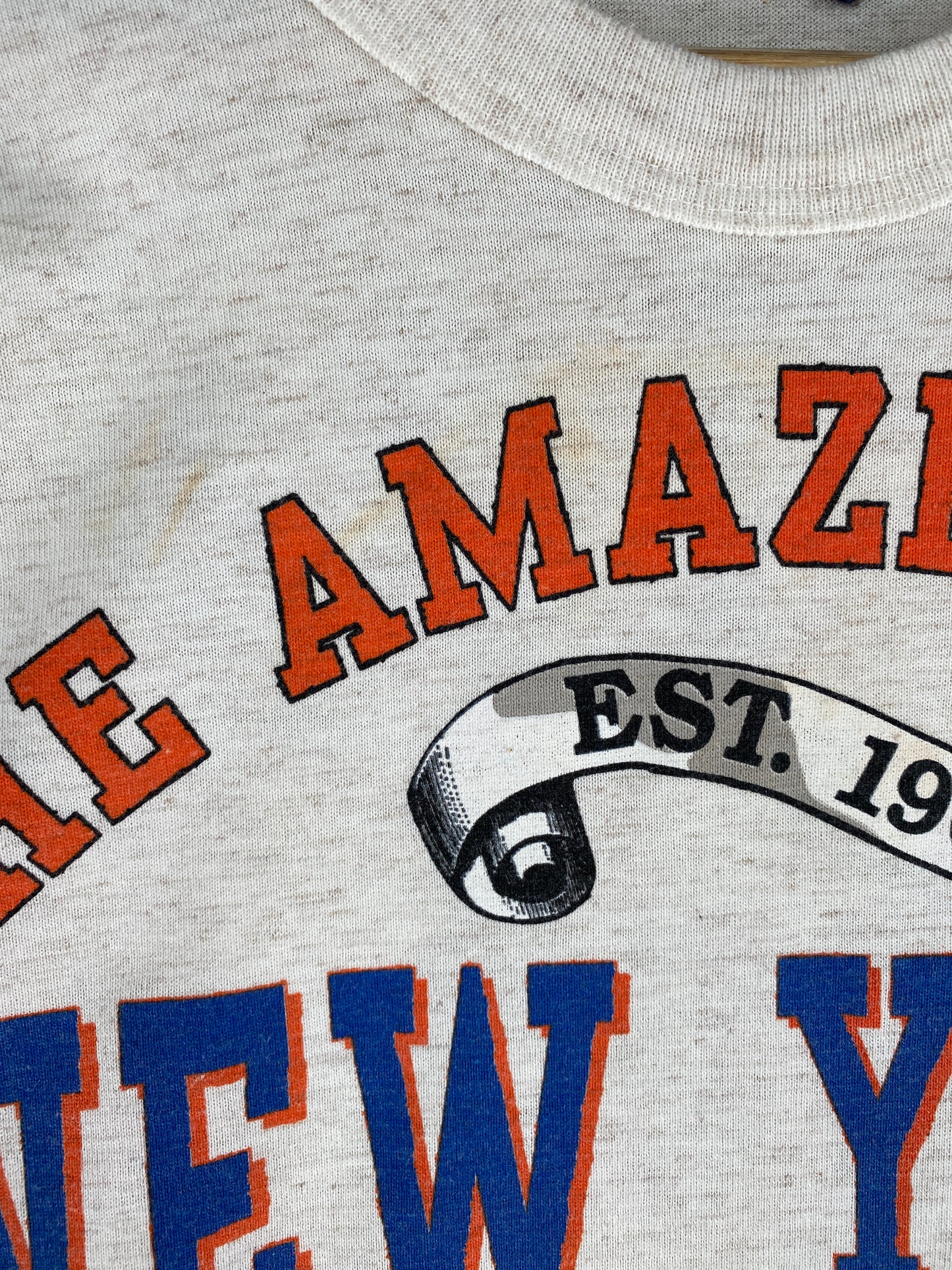 90’s NEWYORK METS Size No Tag (Approx.L) T-Shirt / F4123S