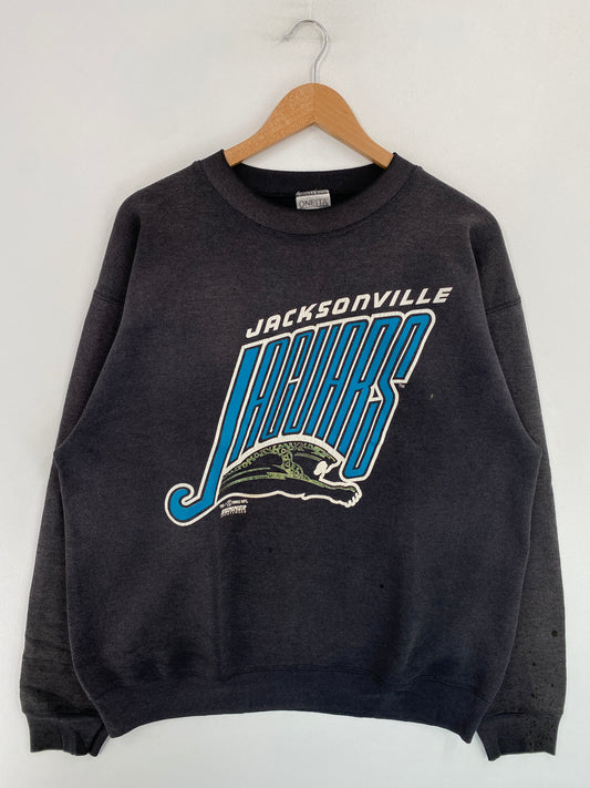 1993 JACKSONVILLE JAGUARS Made in USA Size XL Vintage NFL Sweat-Shirt / G4603S