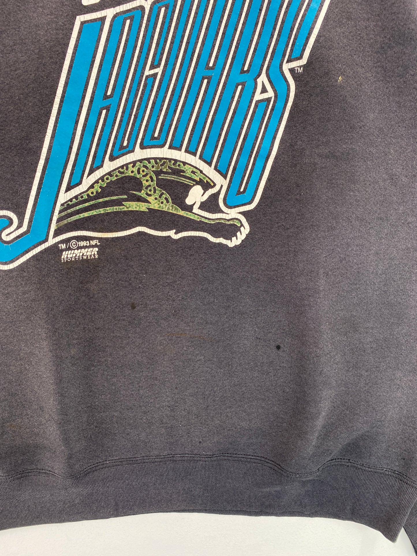 1993 JACKSONVILLE JAGUARS Made in USA Size XL Vintage NFL Sweat-Shirt / G4603S