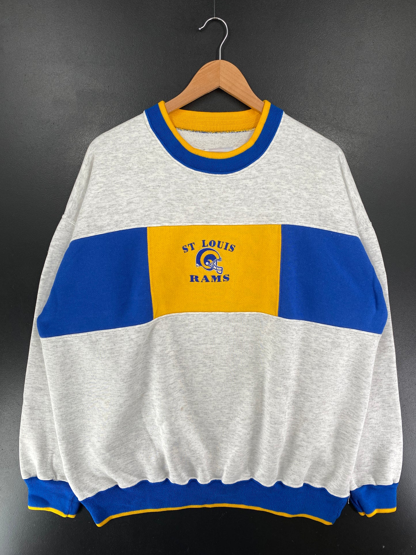 90's ST.LOUIS RAMS Size XXL Vintage NFL Sweat-Shirt / G4604S