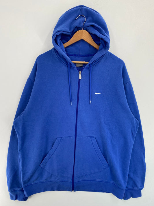 00’ NIKE MINI SWOOSH Size XL Vintage Zip Up Hoodie Sweat-shirt / G4631S