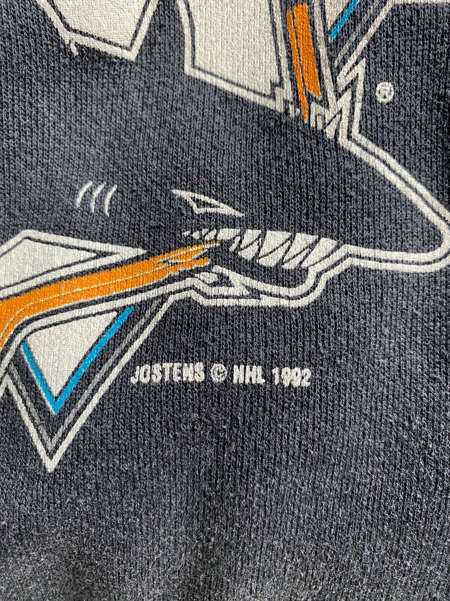 1992 SAN JOSE SHARKS Size No Tag (Approx.M) NHL Sweat-Shirt / G5495S
