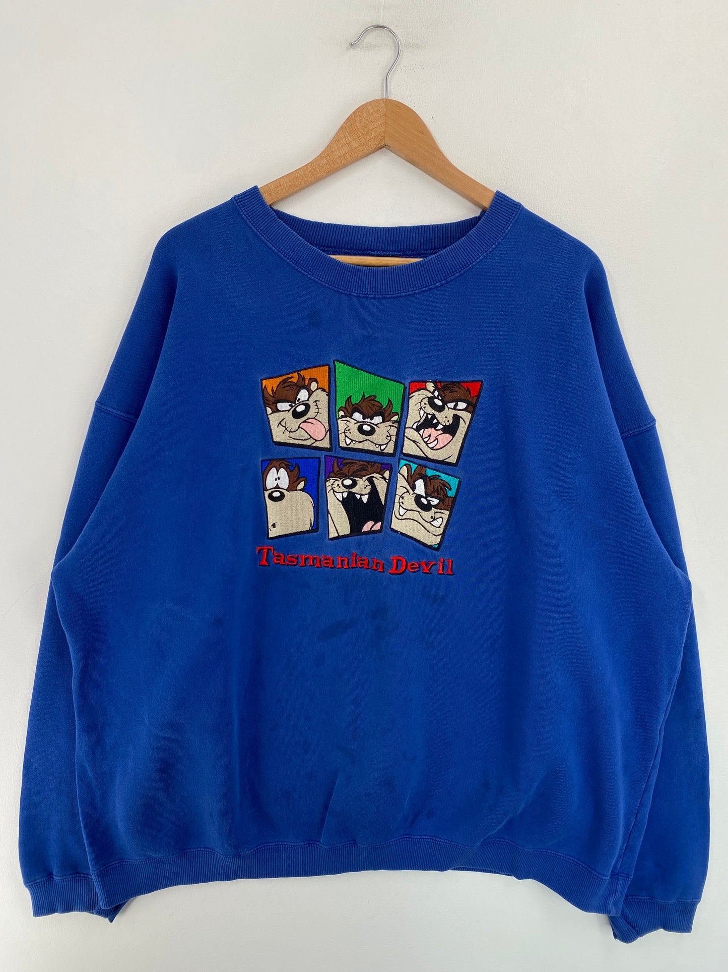 1996 LOONEY TUNES TAZ Size XXL Vintage Sweat-shirt / G4655S