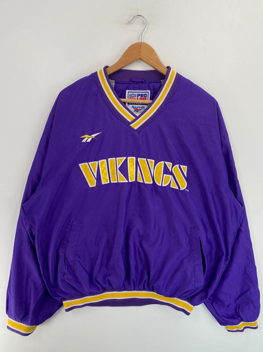 00’ REEBOK x MINNESOTA VIKINGS Size Approx. L NFL  Nylon Jacket / G4669N