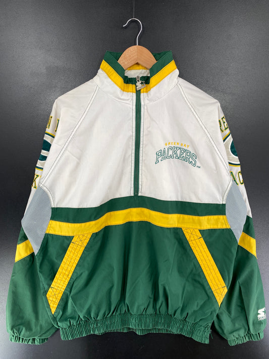 90’s STARTER x GREEN BAY PACKERS Size L NFL Nylon Jacket / G4670N