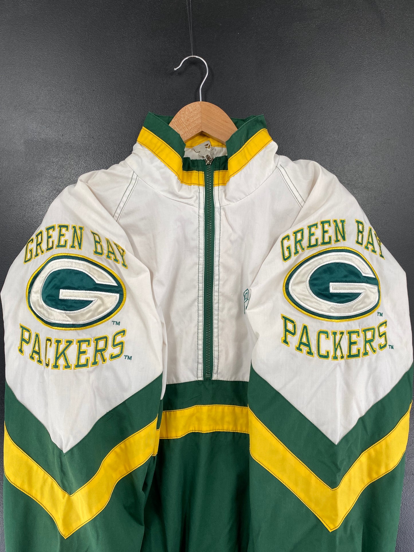 90’s STARTER x GREEN BAY PACKERS Size L NFL Nylon Jacket / G4670N