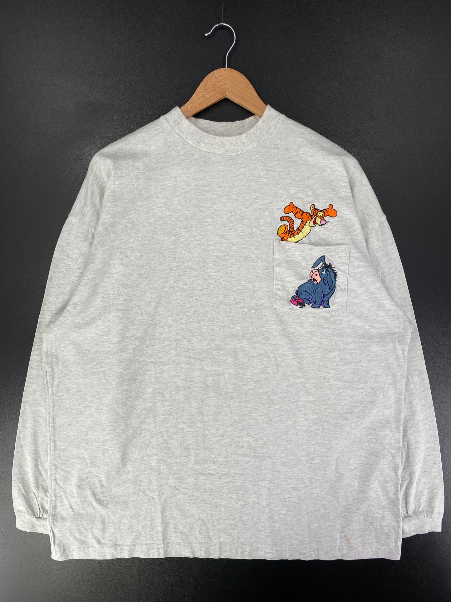 00’ DISNEY TIGGER Size XXL Vintage Long Sleeve T-Shirt / G420T