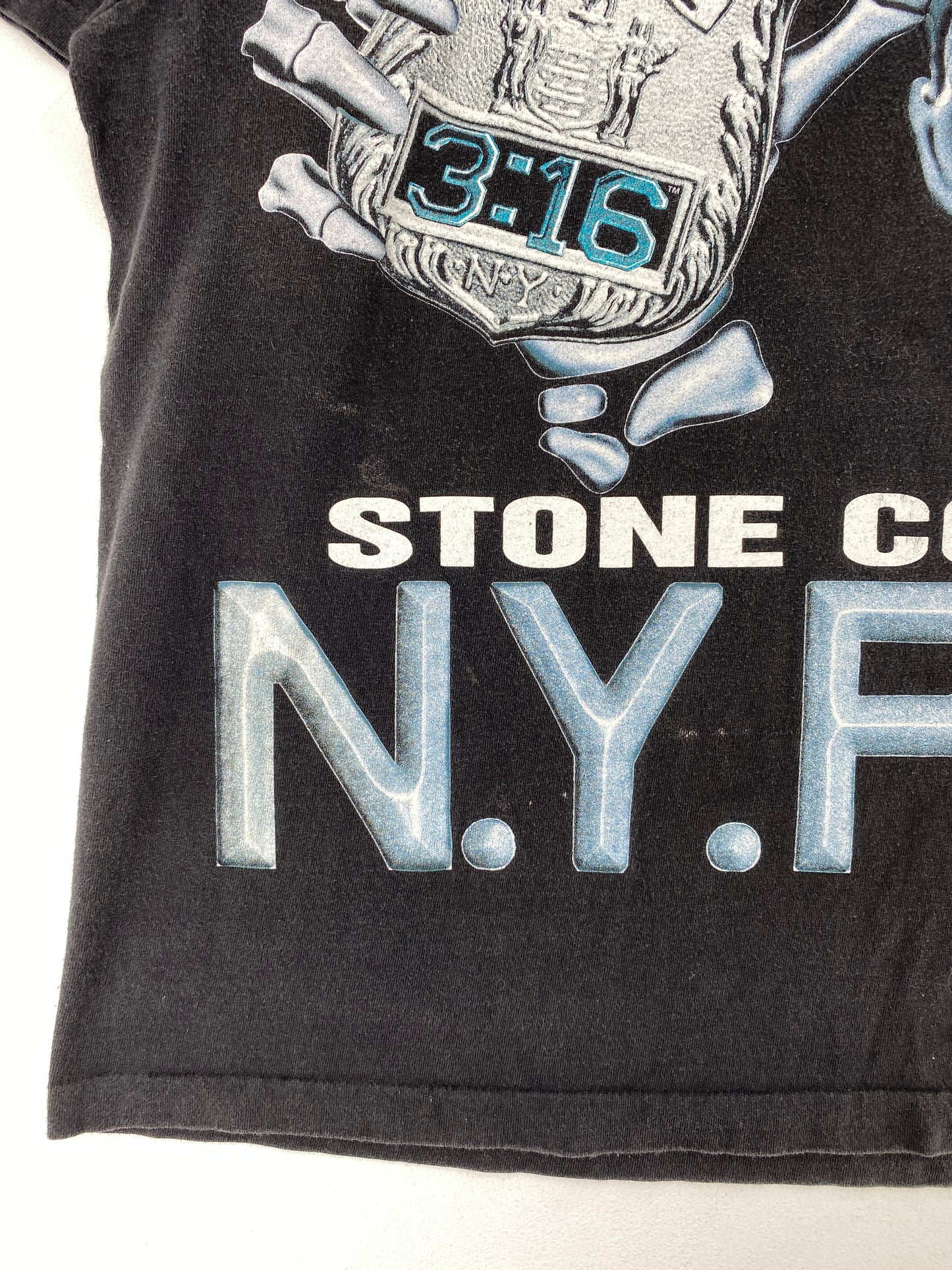 90's STONE COLD NYPD Made in USA Size L Vintage T- Shirt / G1141T