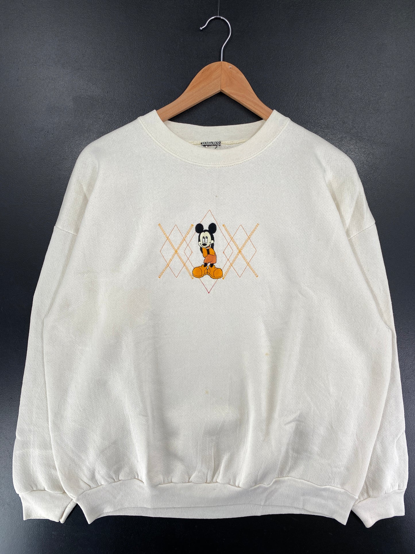 90’s DISNEY MICKEY Size No Tag (Approx.L) Sweat-shirt / G4714S