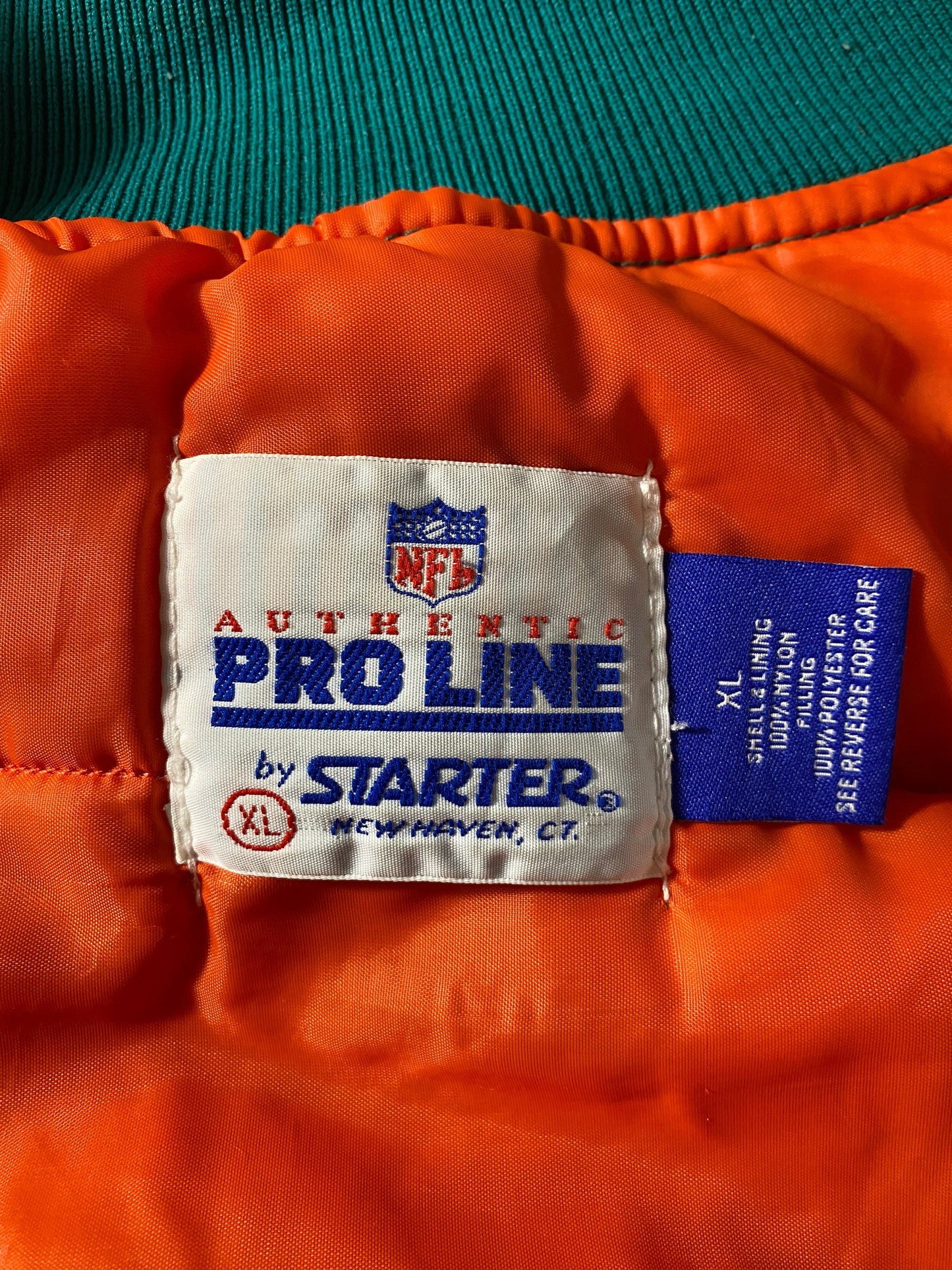 90’s STARTER x MIAMI DOLPHINS Size XL Nylon Jacket / F4982N