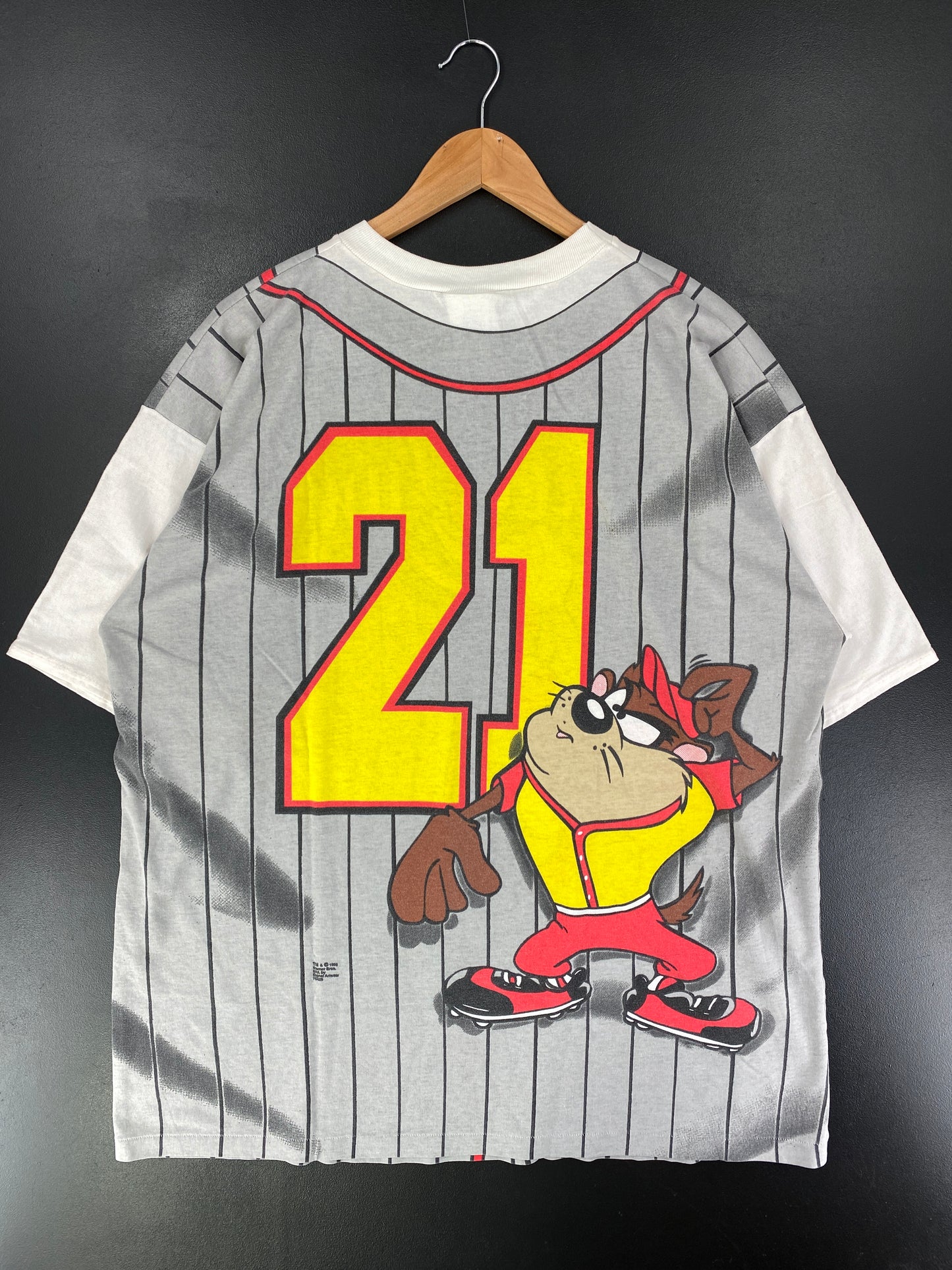1996 LOONEY TUNES BUGS BUNNY x TAZ Made in USA Size XL Vintage T-Shirts / G485T