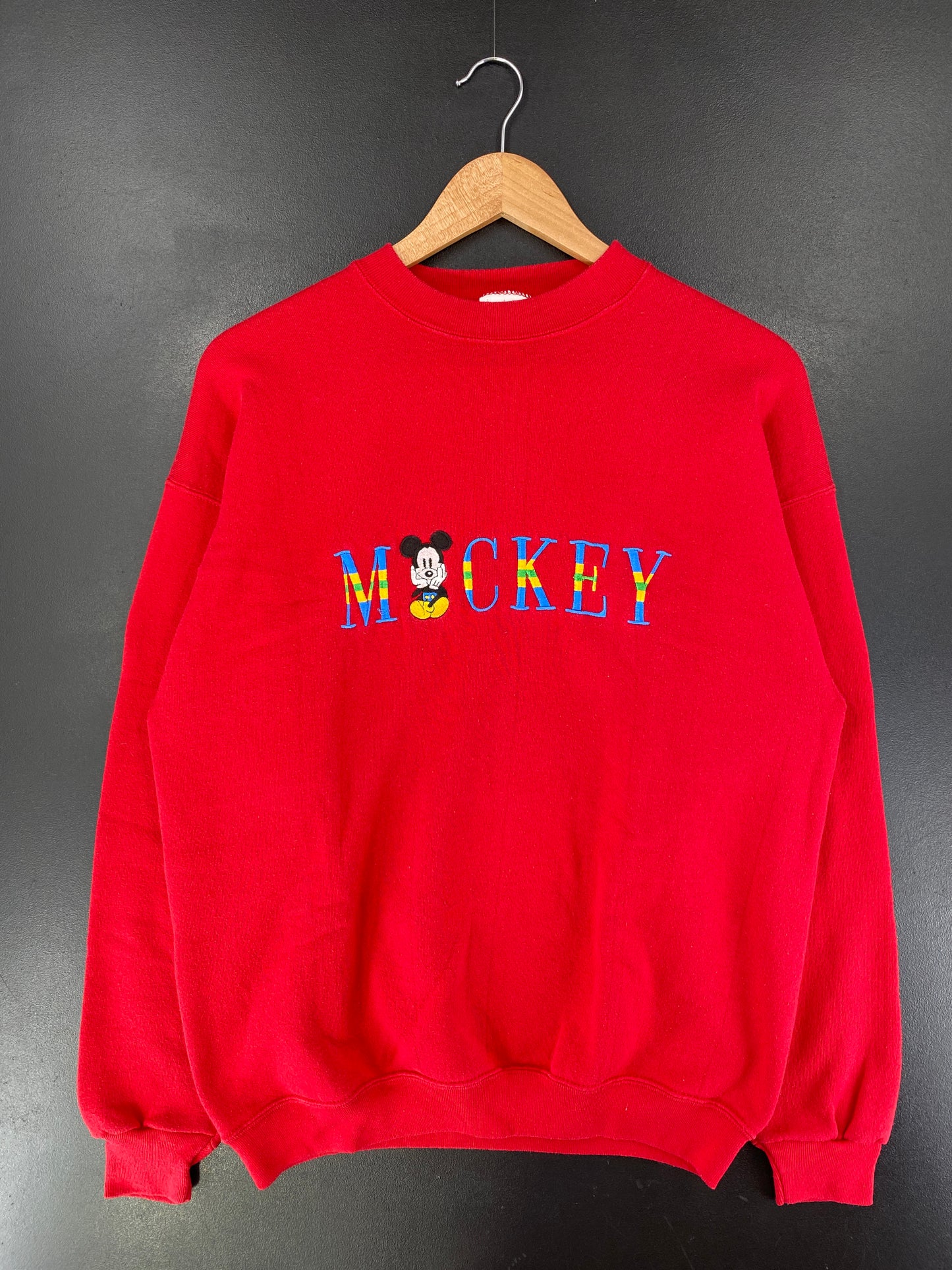90’s DISNEY MICKEY Made in USA Size L Vintage Sweat-shirt / G6705S