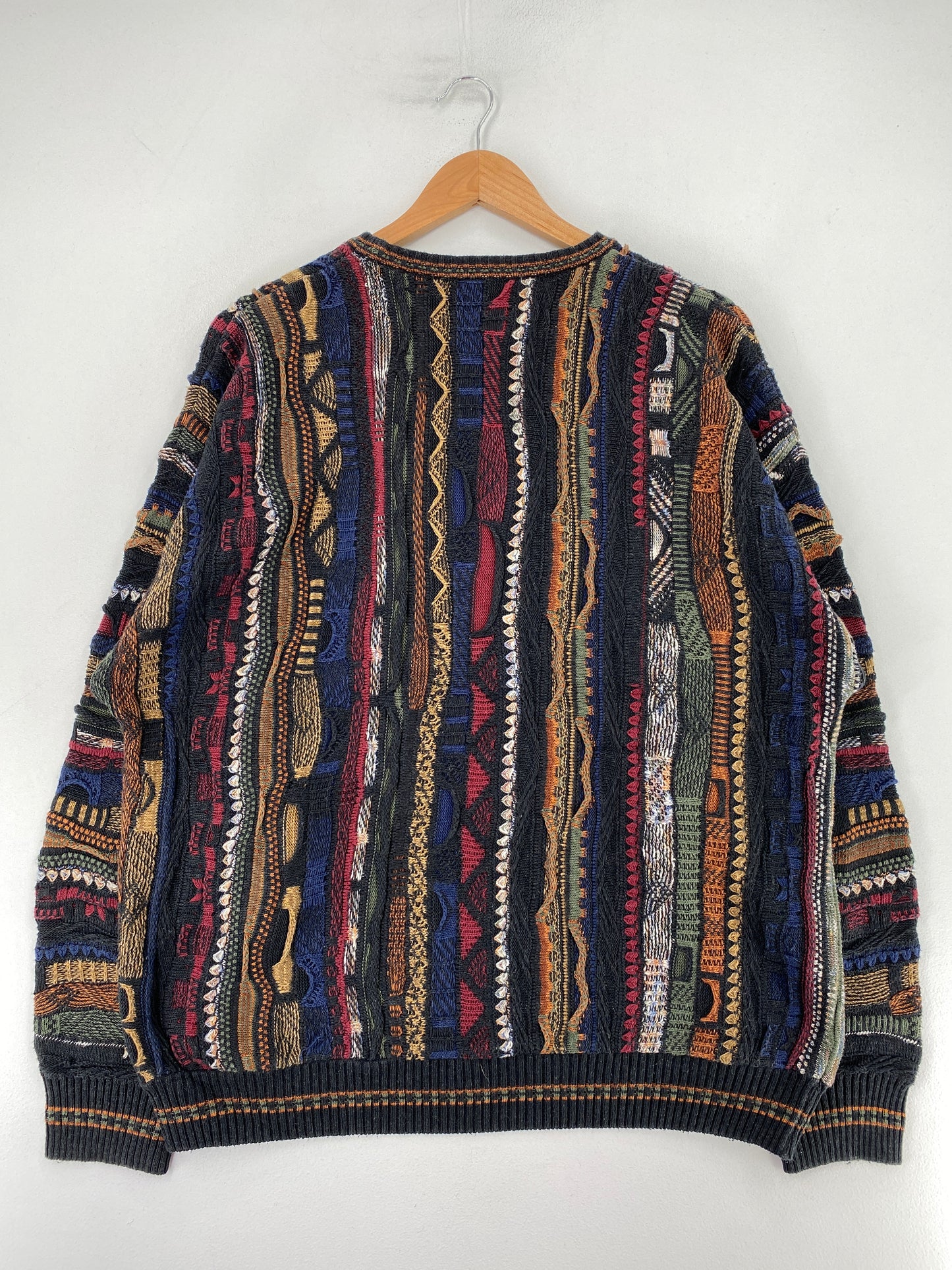 Vintage 3D COOGI-Style Size XL Knit Sweater / G1175K