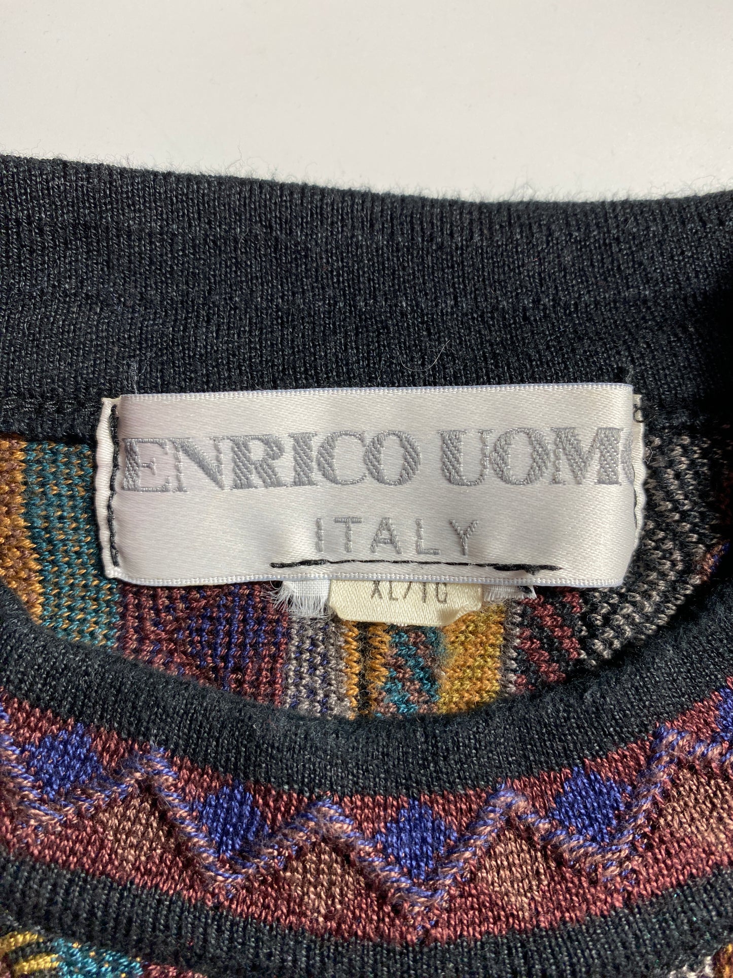 Vintage 3D COOGI-Style Size XL Knit Sweater / G4721K