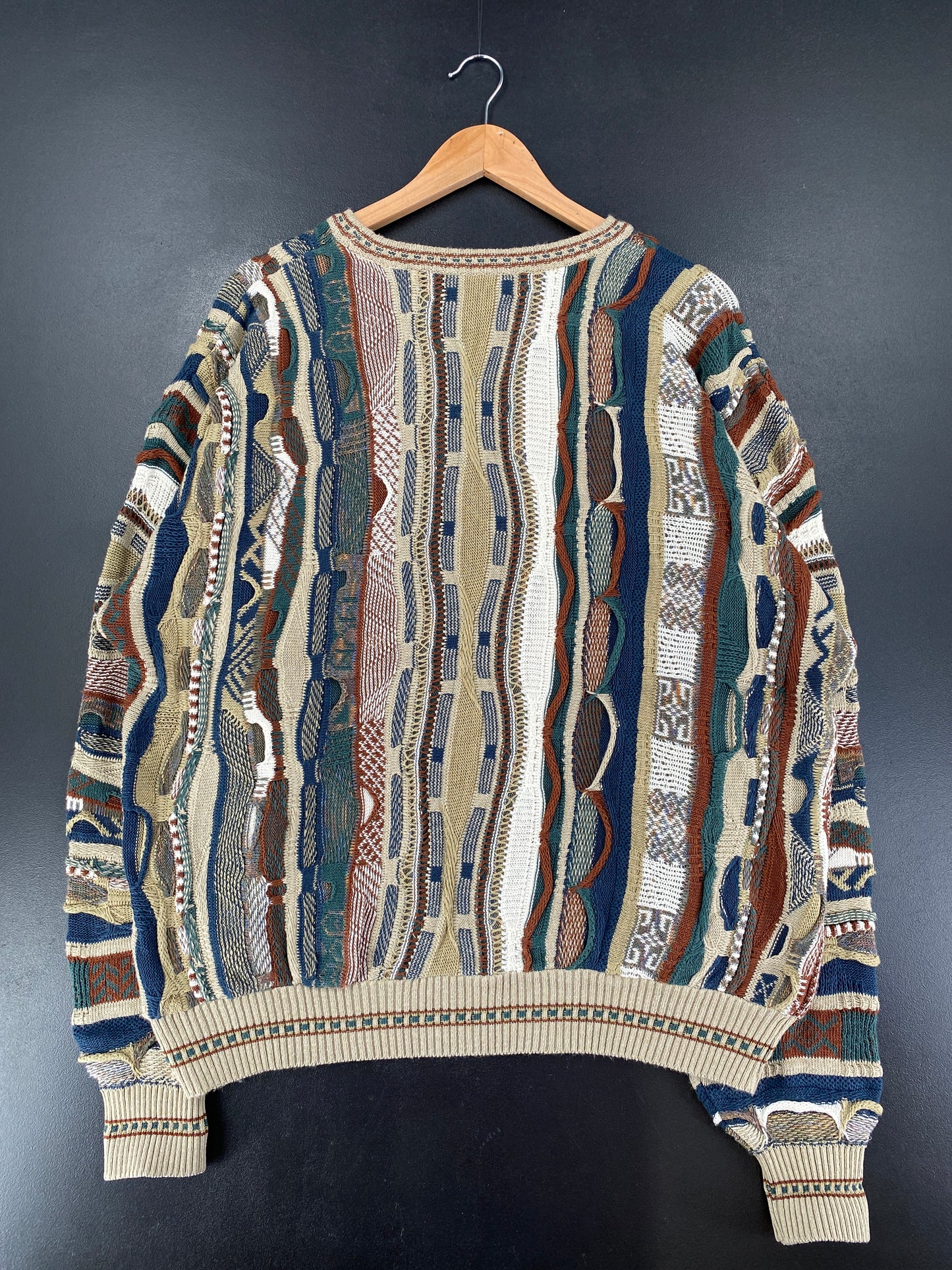 Vintage 3D COOGI-Style Size XL Knit Sweater / G1172K