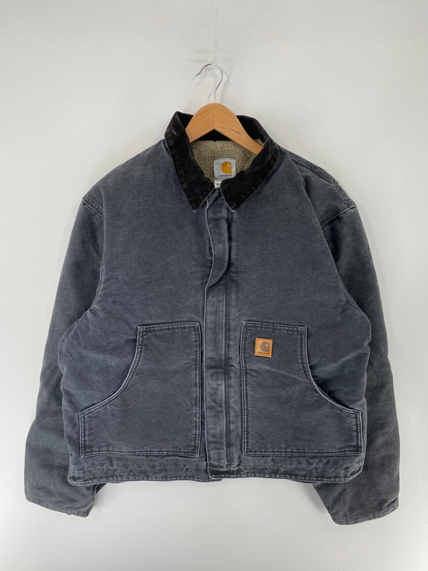 Vintage CARHARTT Size L Zip-Up Duck Jacket / F4990J