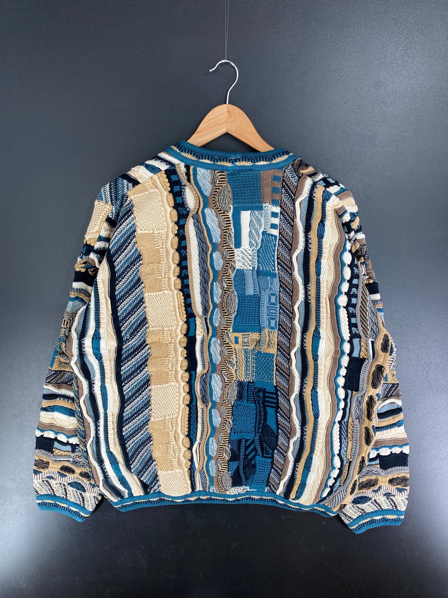 Vintage 3D COOGI-STYLE Size XL Cotton Knit Sweater / F4396K