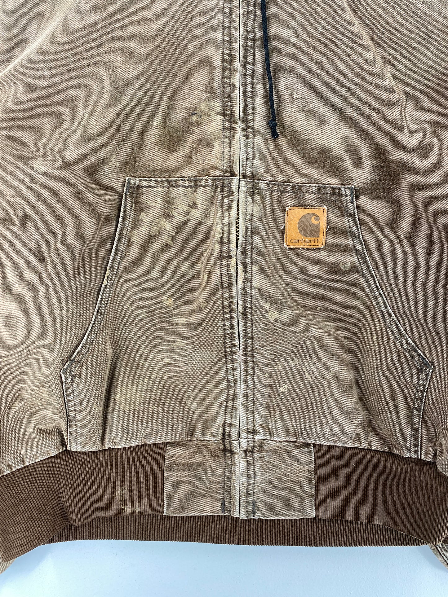 90’s CARHARTT Made in USA Size L Zip-Up Duck Jacket / F4989J