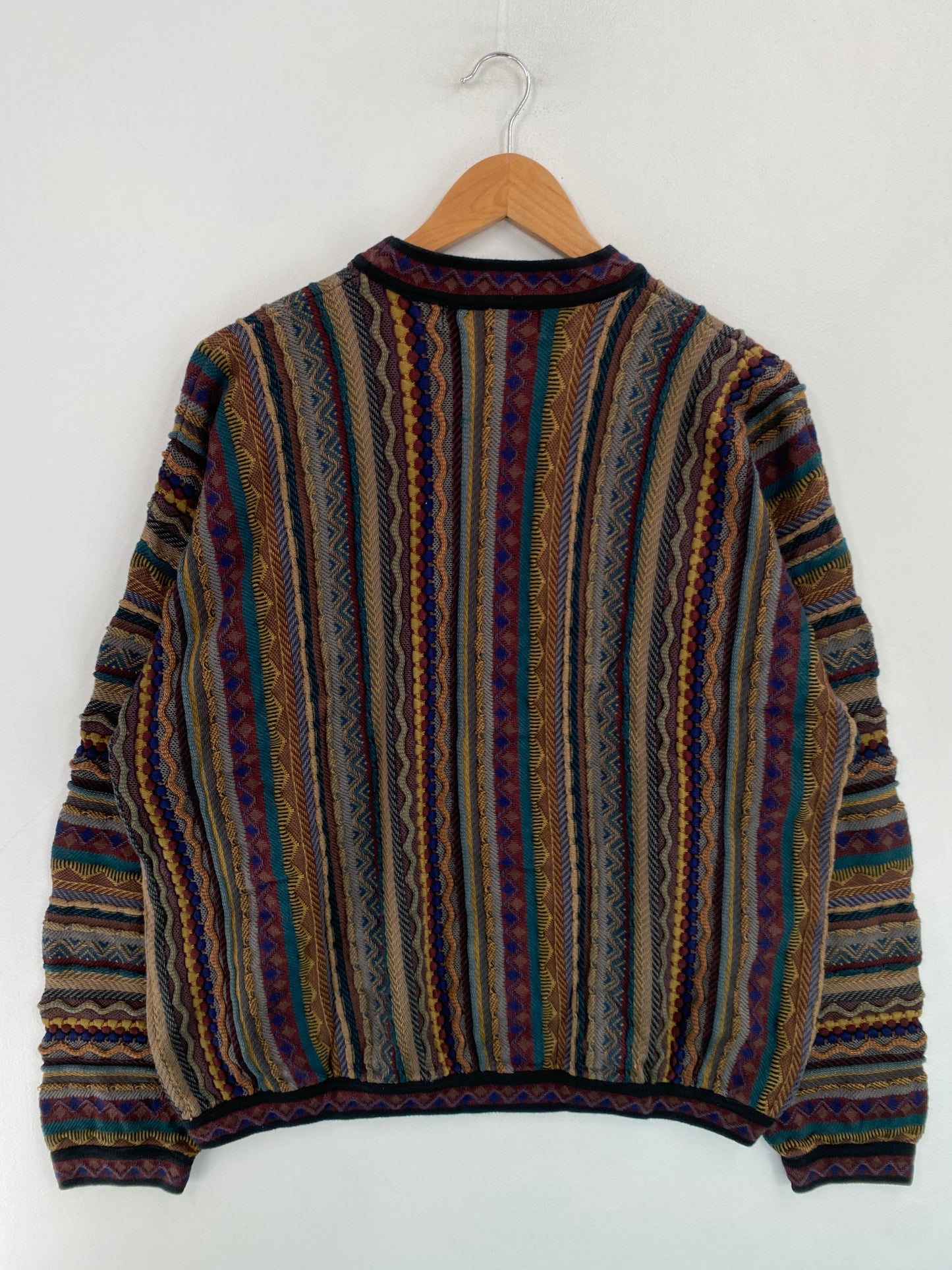 Vintage 3D COOGI-Style Size XL Knit Sweater / G4721K
