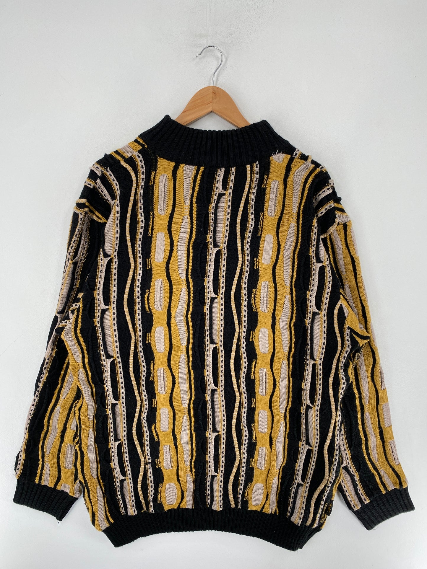 Vintage 3D COOGI-STYLE Size XL Cotton Knit Sweater / F4394K