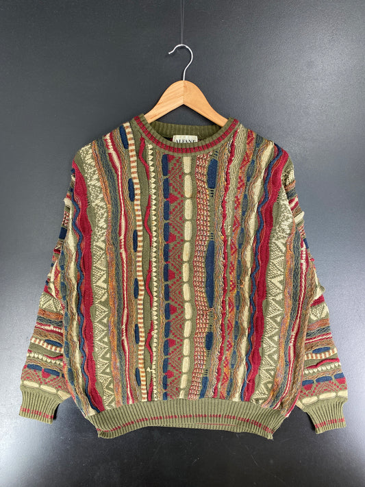 Vintage 3D COOGI-STYLE Size M Cotton Knit Sweater / F4393K