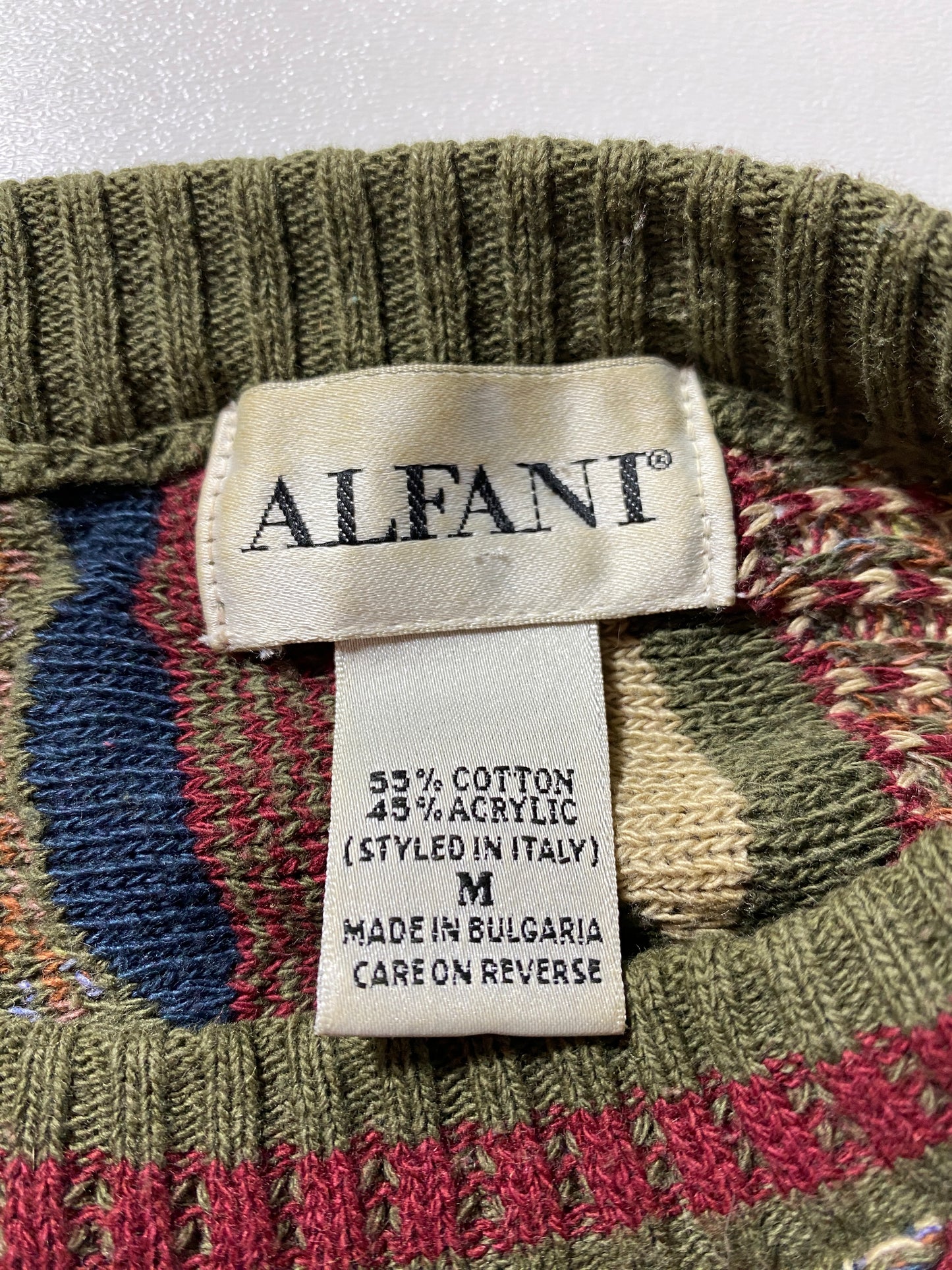 Vintage 3D COOGI-STYLE Size M Cotton Knit Sweater / F4393K