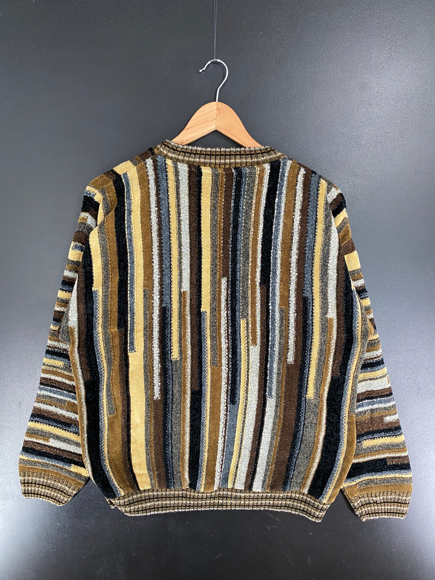 Vintage 3D COOGI-STYLE Made in USA Size M Cotton Knit Sweater / F4392K