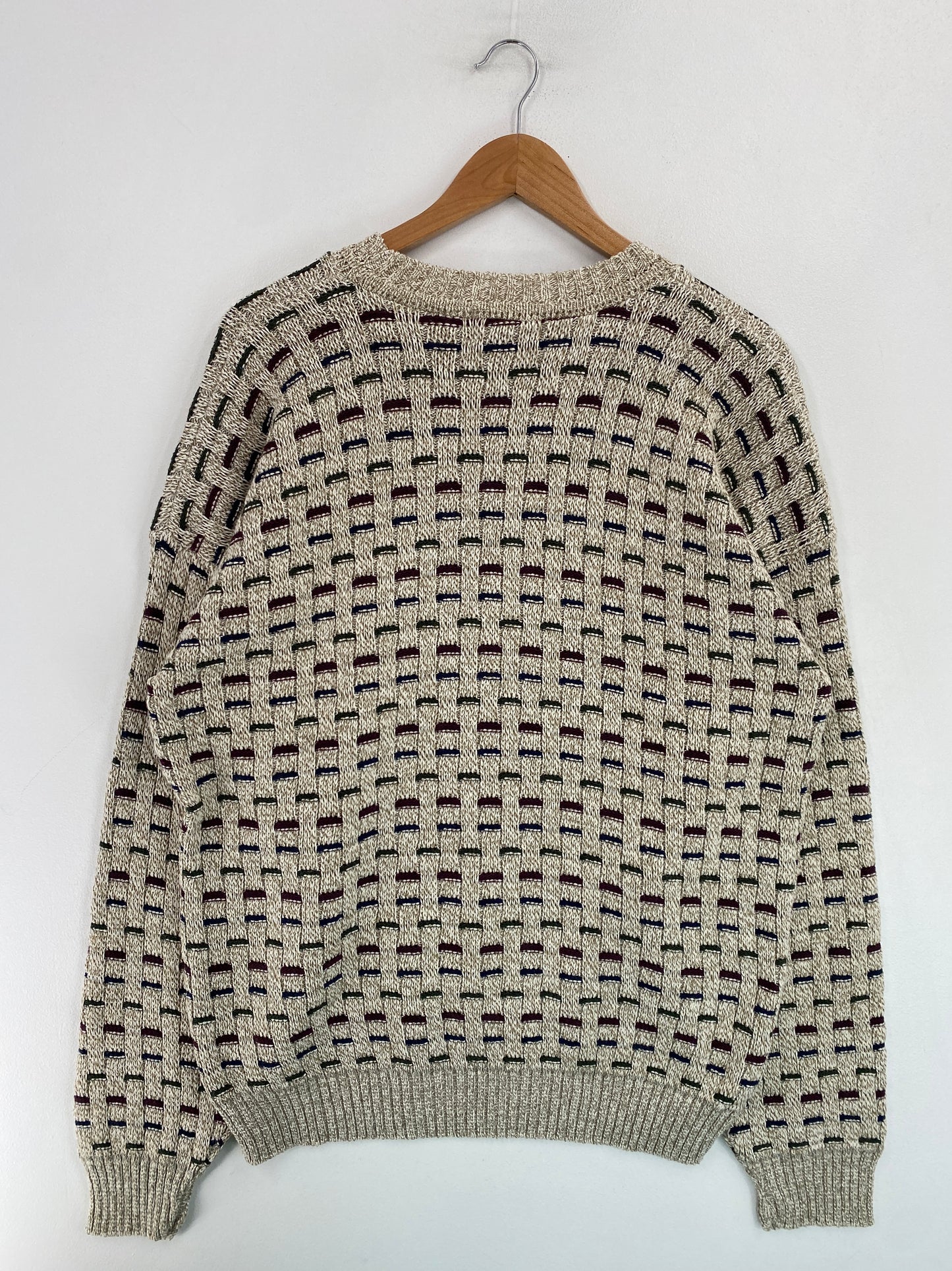 Vintage Deadstock TOWN CRAFT Made in USA Size L Cotton Knit Sweater / G4726K