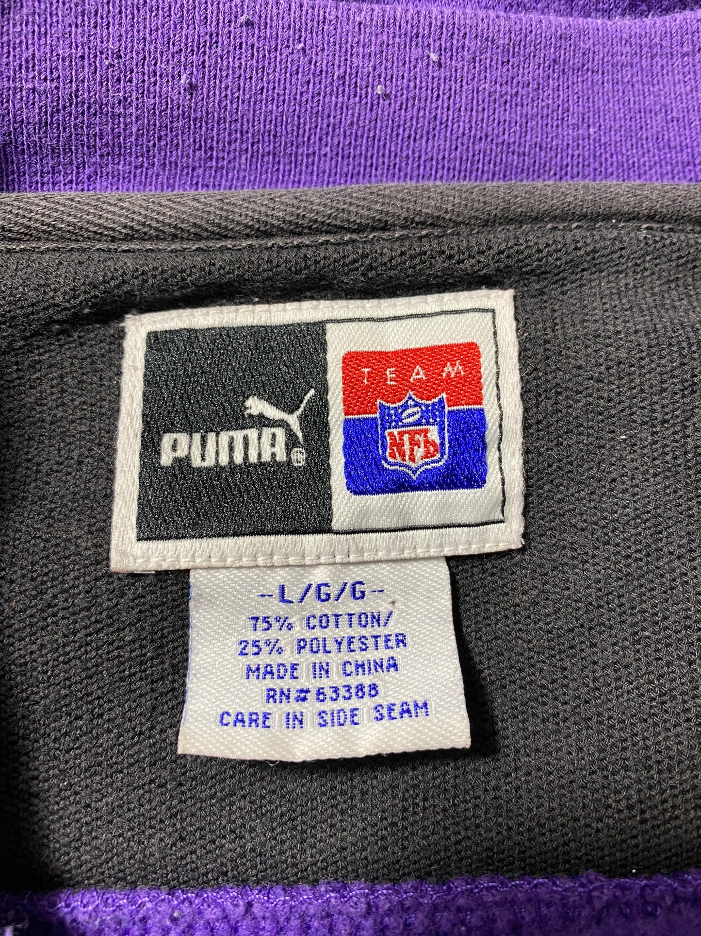 00’ PUMA x VIKINGS Size L Vintage NFL Sweatshirt / G6659S